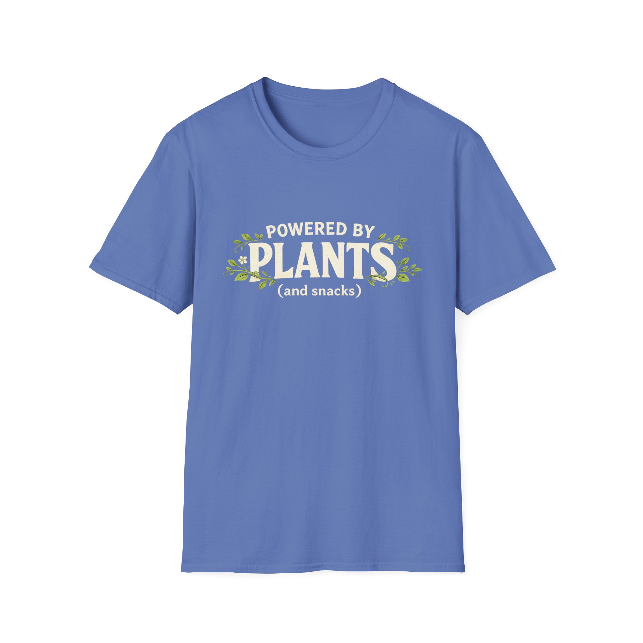 Plant-Powered T-Shirt — "Powered by Plants (and snacks)" Vegan Graphic Tee - Image 13