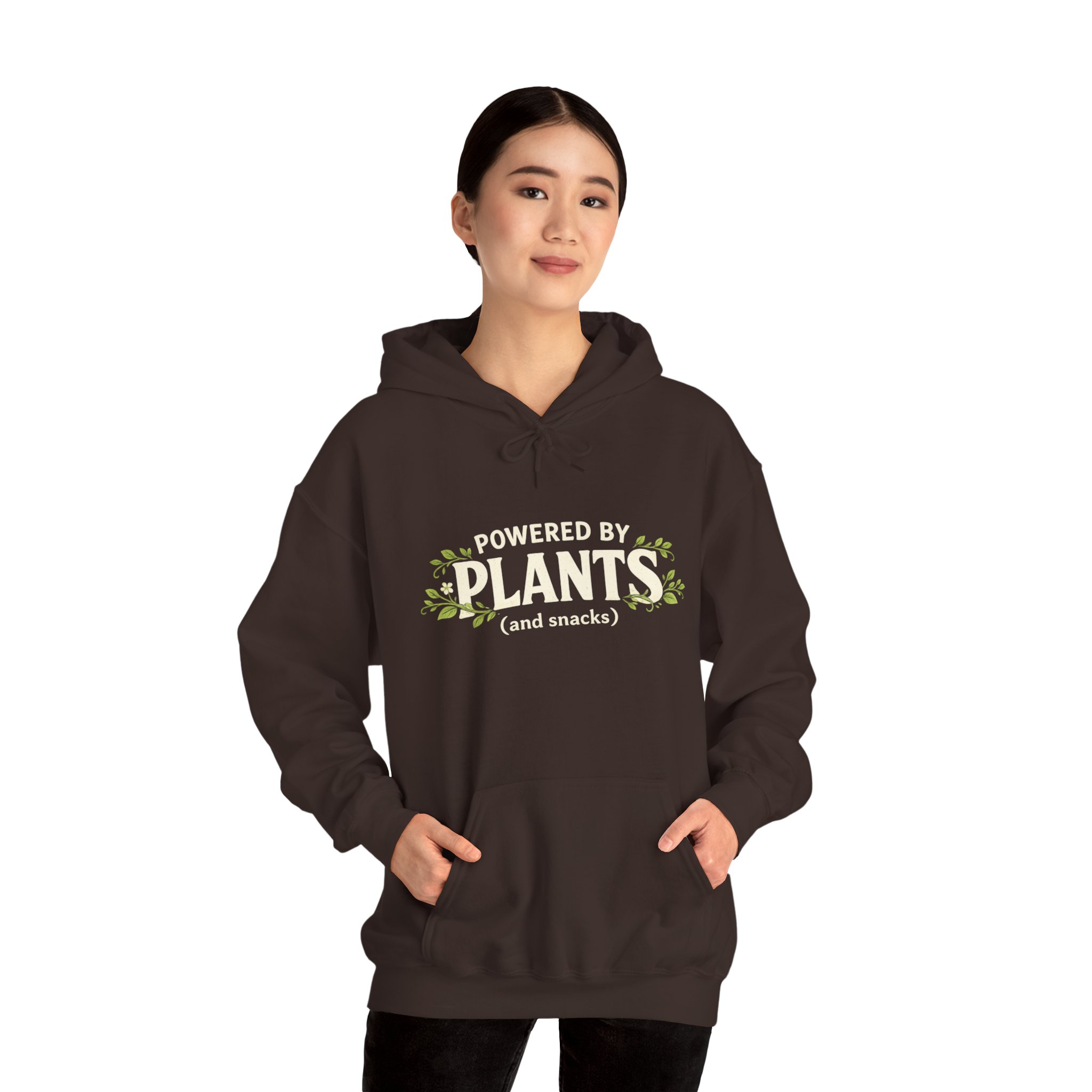 Powered by Plants Hoodie — Vegan Plant Lover Sweatshirt - Image 12