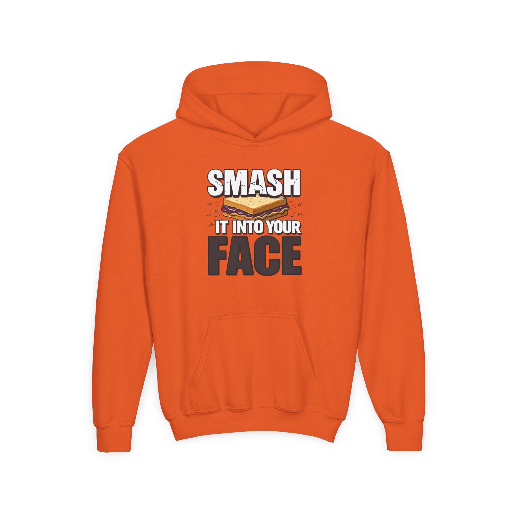 Youth Hoodie — "Smash It Into Your Face" Bold Graphic Pullover - Image 17