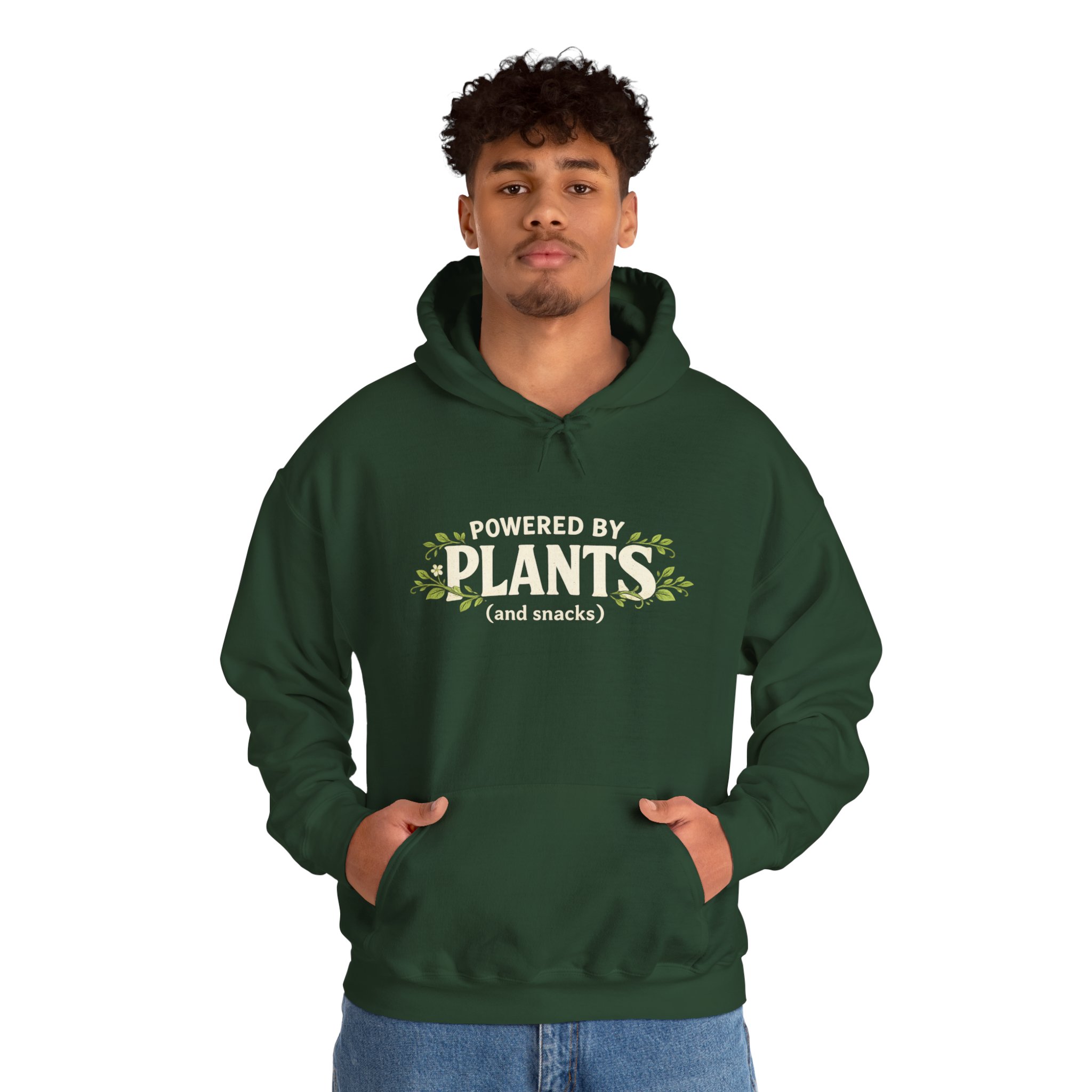 Powered by Plants Hoodie — Vegan Plant Lover Sweatshirt - Image 17