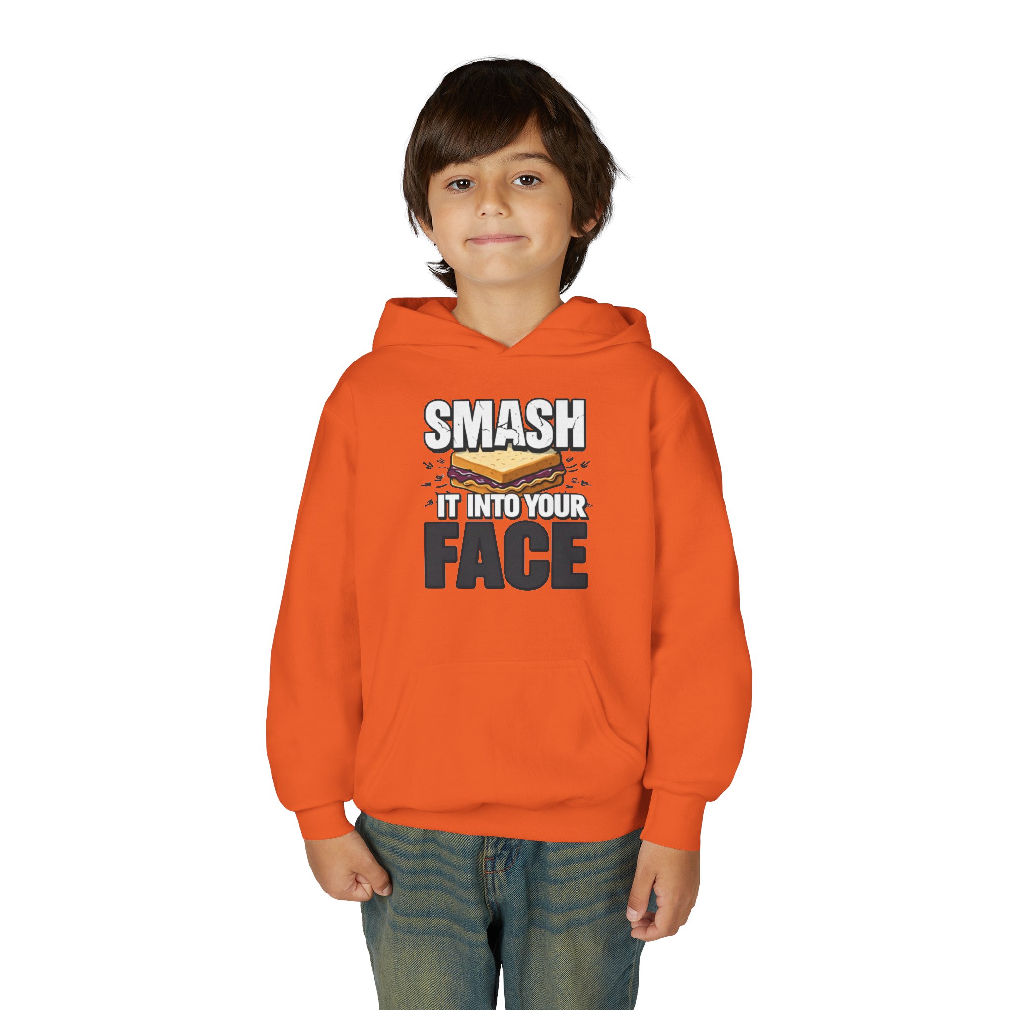 Youth Hoodie — "Smash It Into Your Face" Bold Graphic Pullover - Image 19