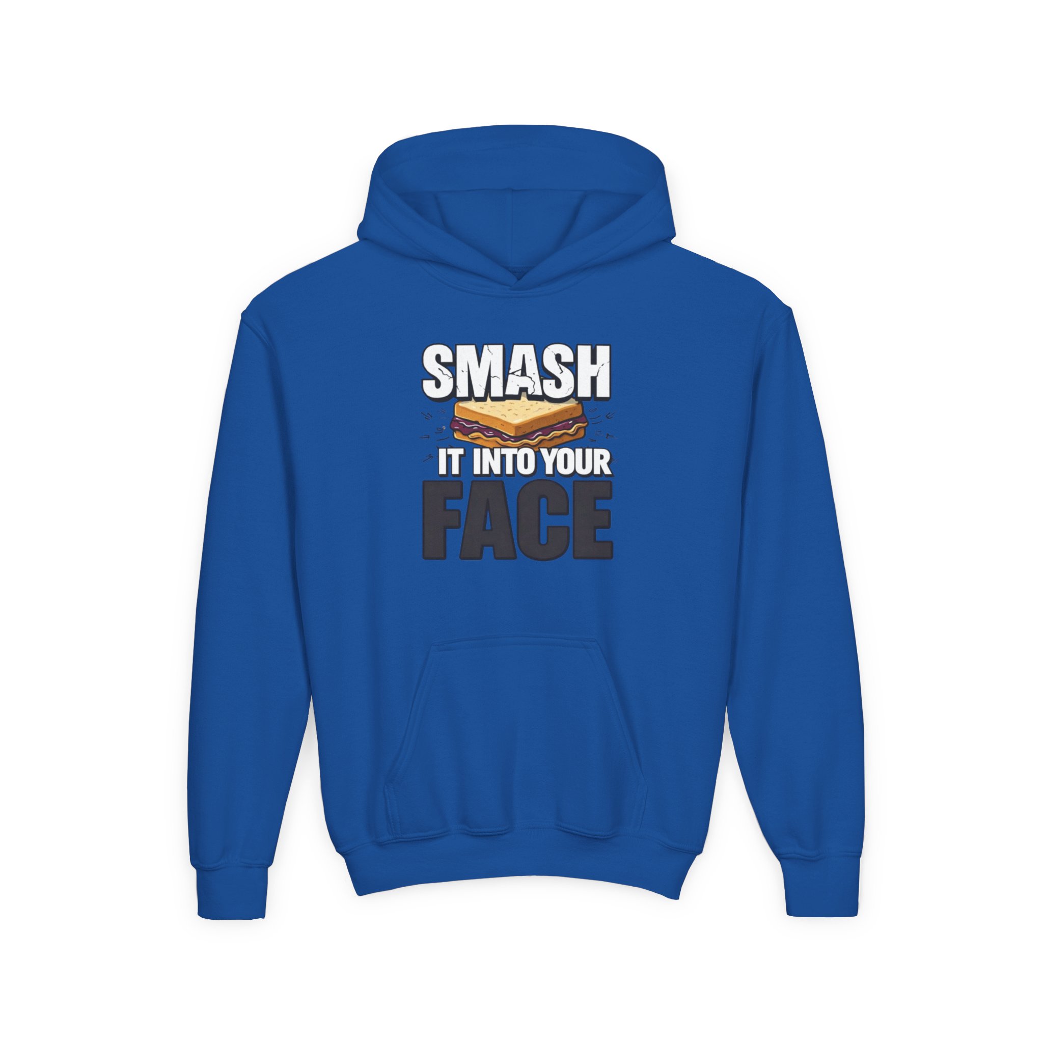 Youth Hoodie — "Smash It Into Your Face" Bold Graphic Pullover - Image 33