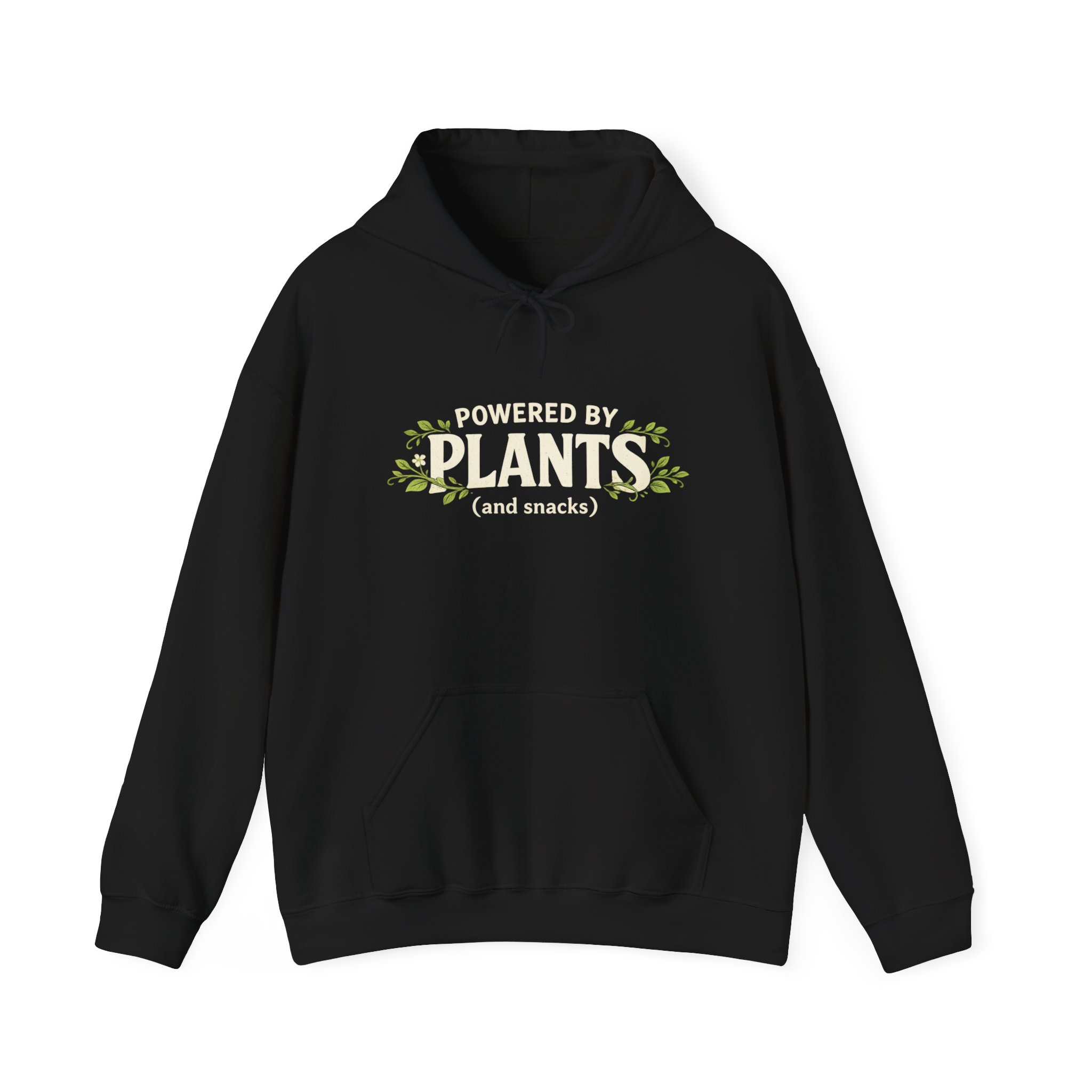 Powered by Plants Hoodie — Vegan Plant Lover Sweatshirt