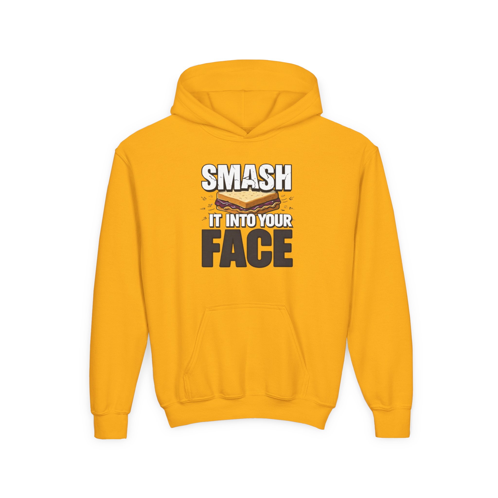 Youth Hoodie — "Smash It Into Your Face" Bold Graphic Pullover - Image 13