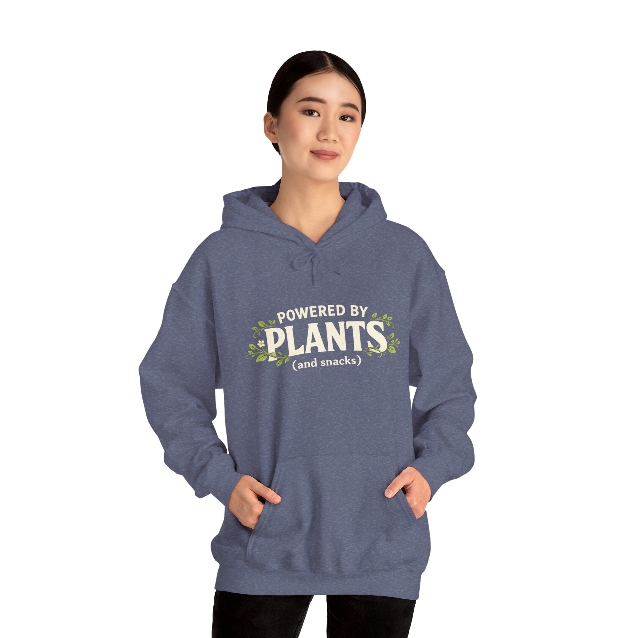 Powered by Plants Hoodie — Vegan Plant Lover Sweatshirt - Image 36