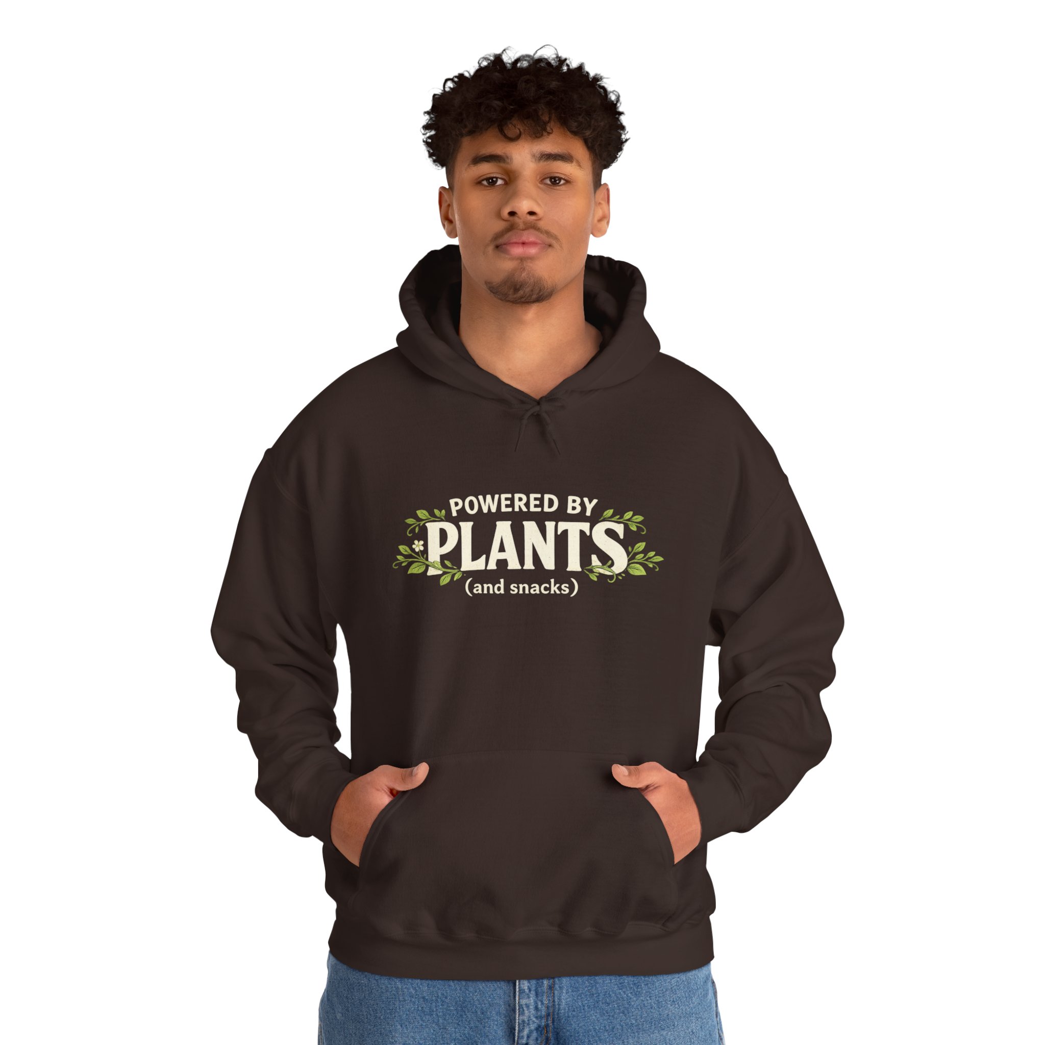 Powered by Plants Hoodie — Vegan Plant Lover Sweatshirt - Image 11