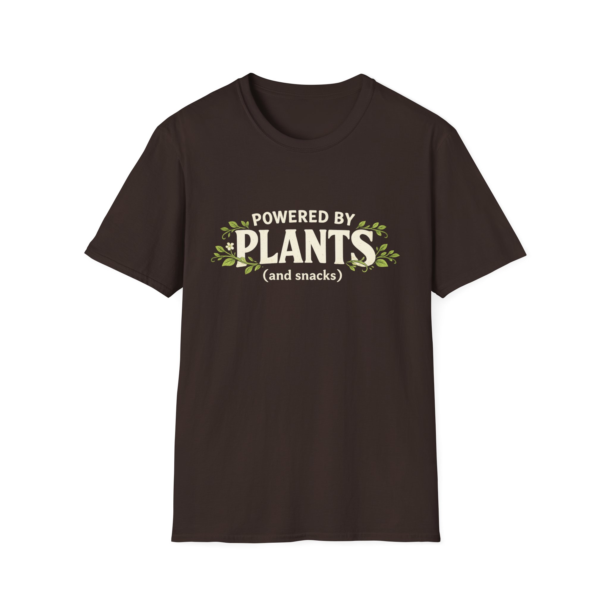 Plant-Powered T-Shirt — "Powered by Plants (and snacks)" Vegan Graphic Tee - Image 7