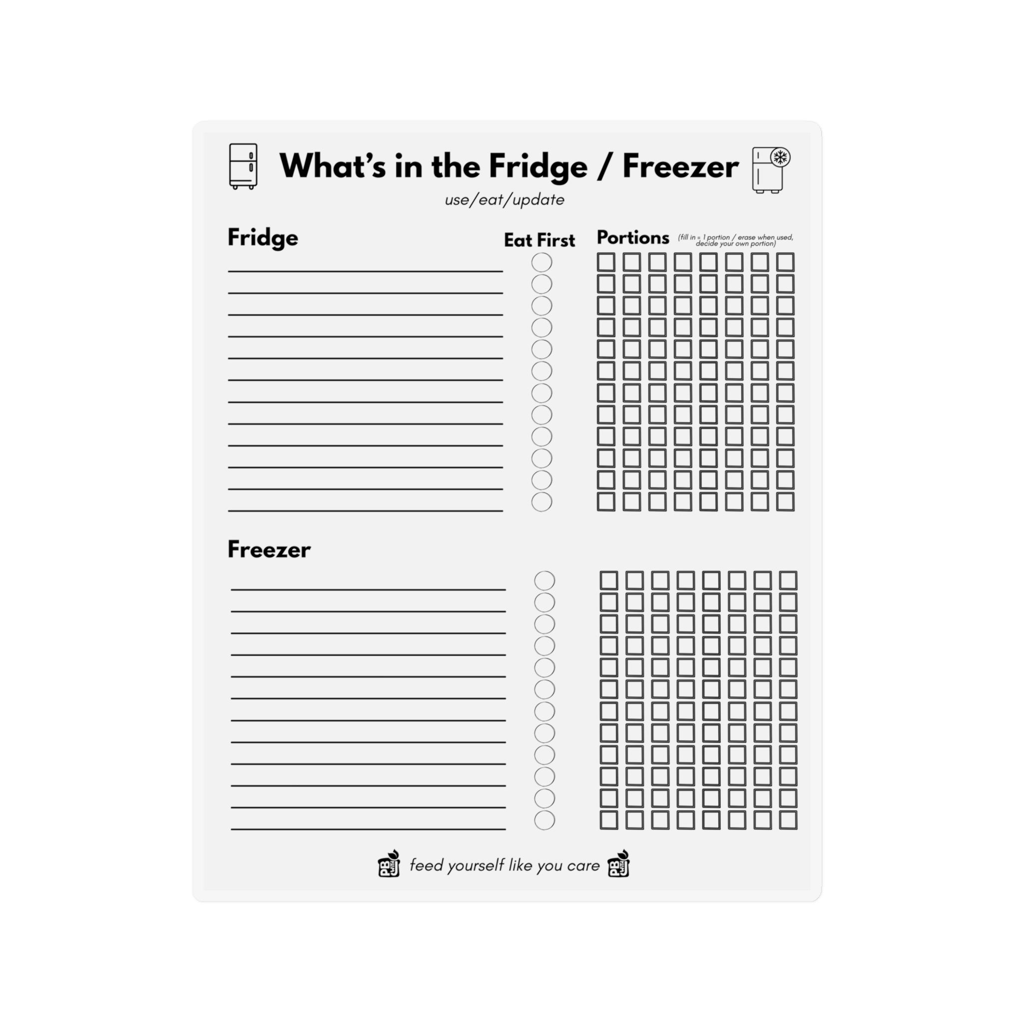 What's in the Fridge/Freezer Magnet