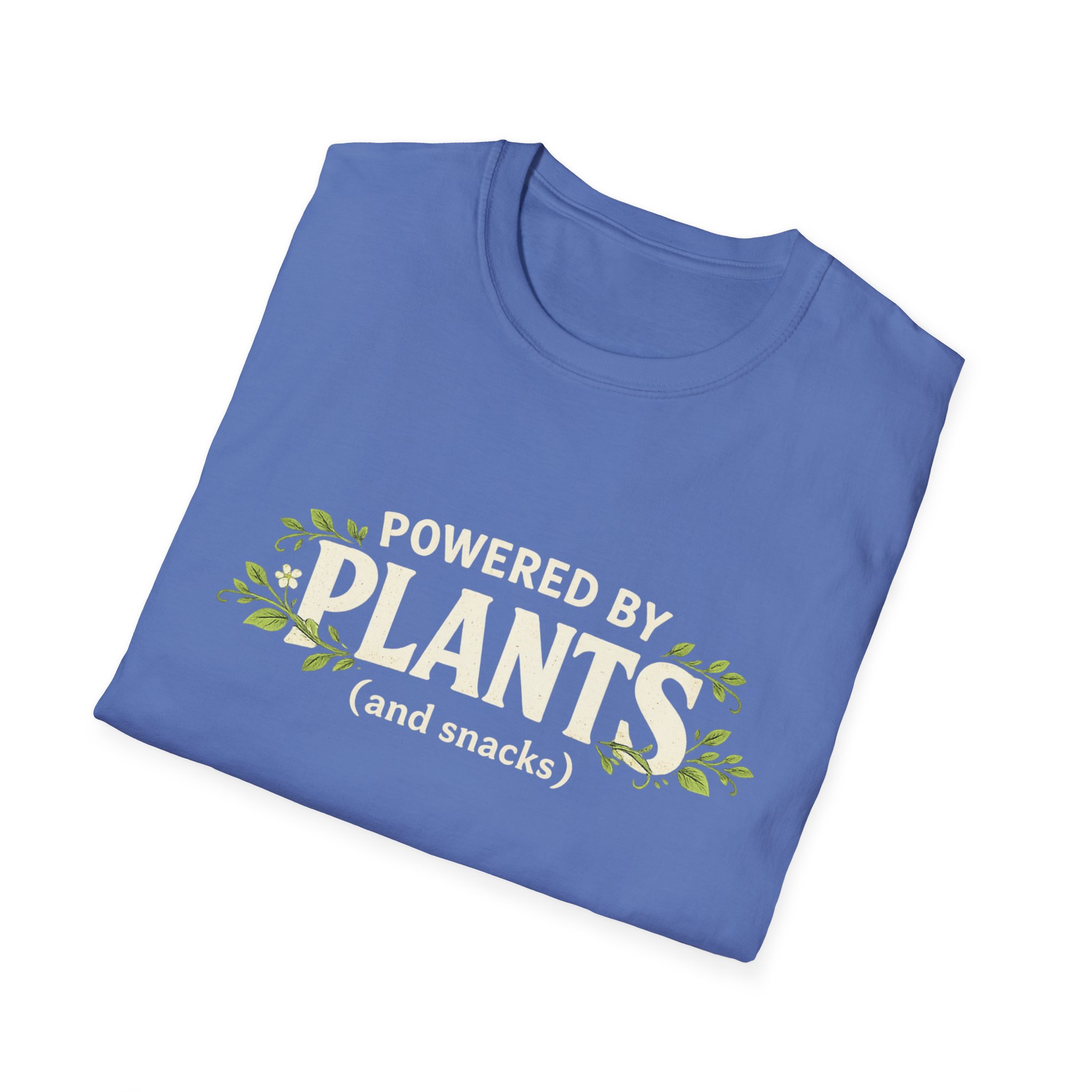 Plant-Powered T-Shirt — "Powered by Plants (and snacks)" Vegan Graphic Tee - Image 16