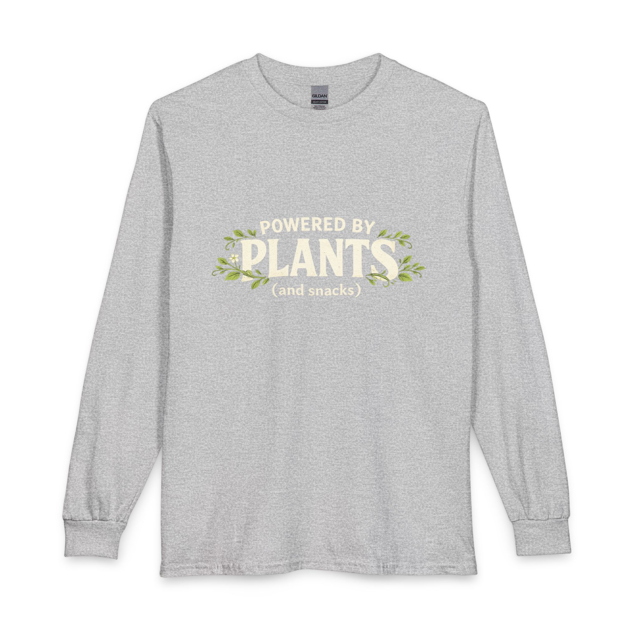 Powered by Plants Long Sleeve Tee — Vegan Plant-Based Shirt - Image 5