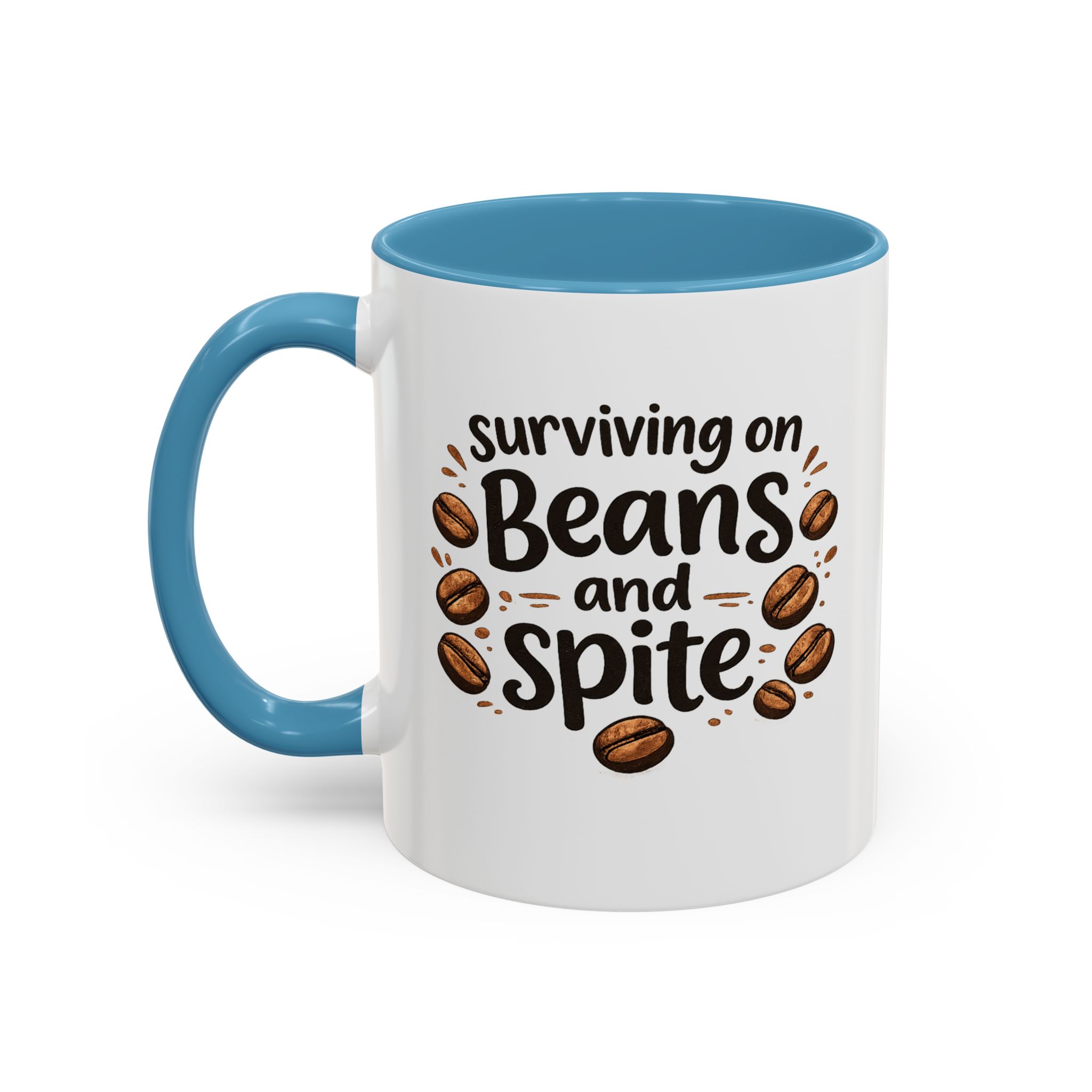 'Beans and Spite' Ceramic Coffee Cup (11/15oz) - Image 23