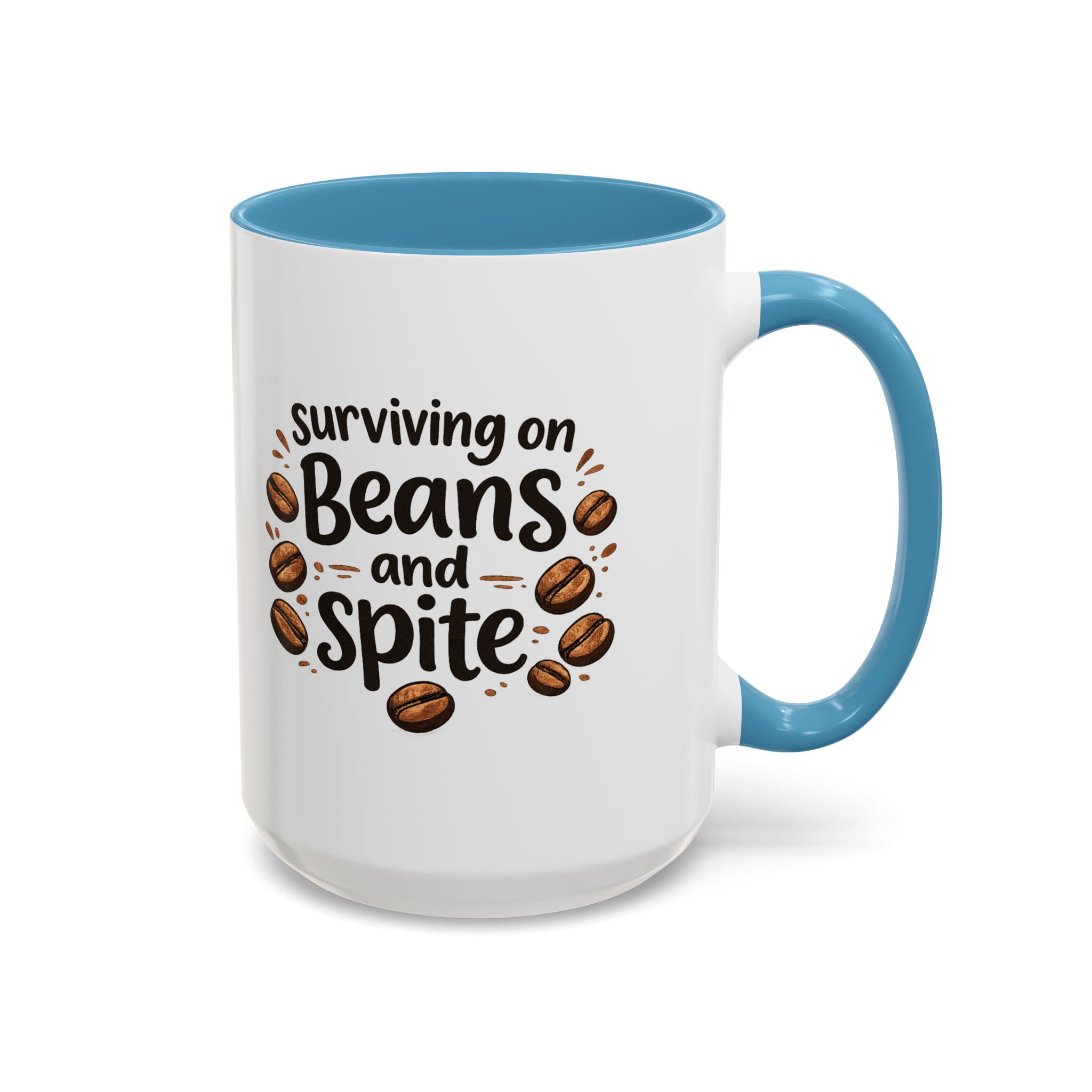 'Beans and Spite' Ceramic Coffee Cup (11/15oz) - Image 63