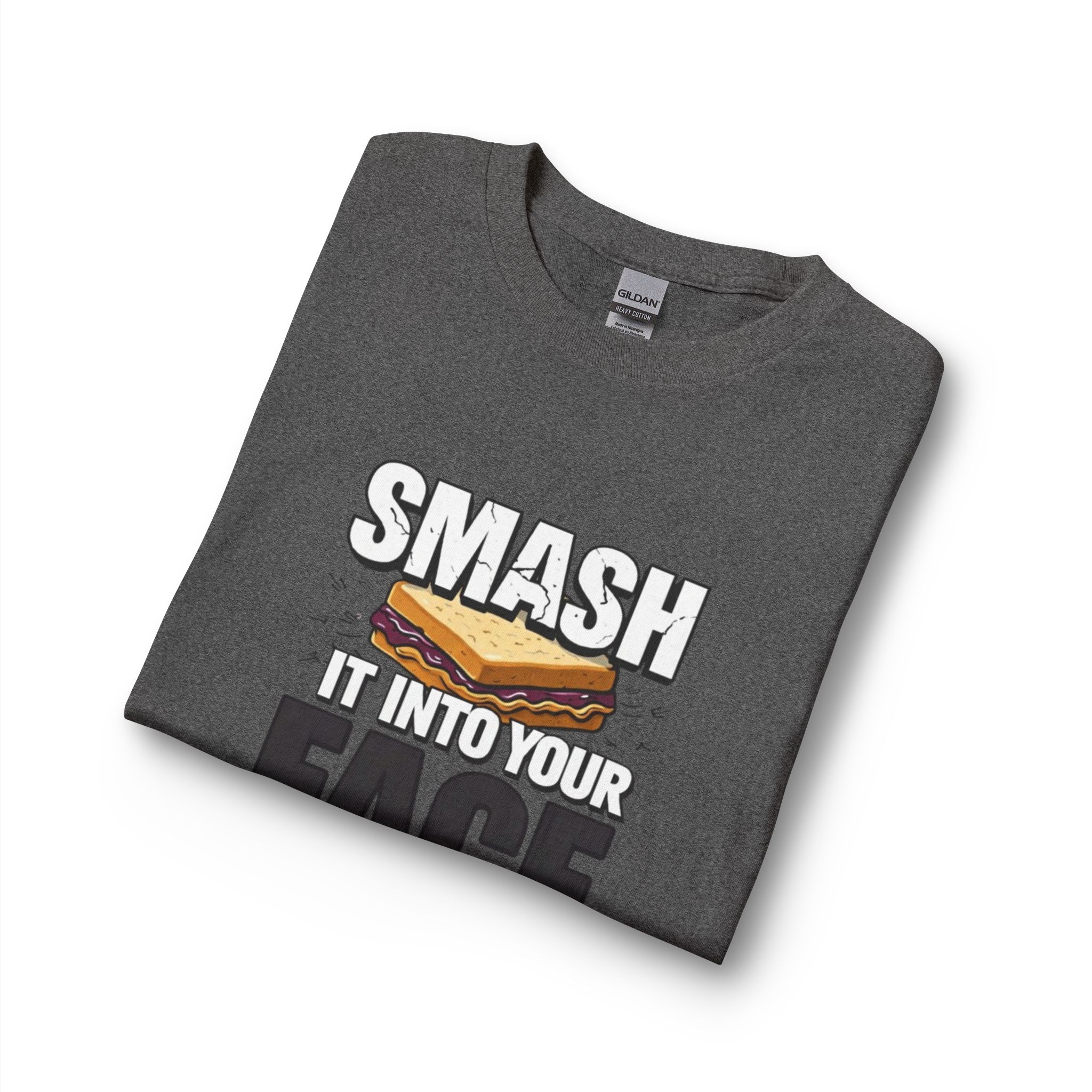 Long Sleeve T-Shirt — "Smash It Into Your Face" Sandwich Graphic - Image 11