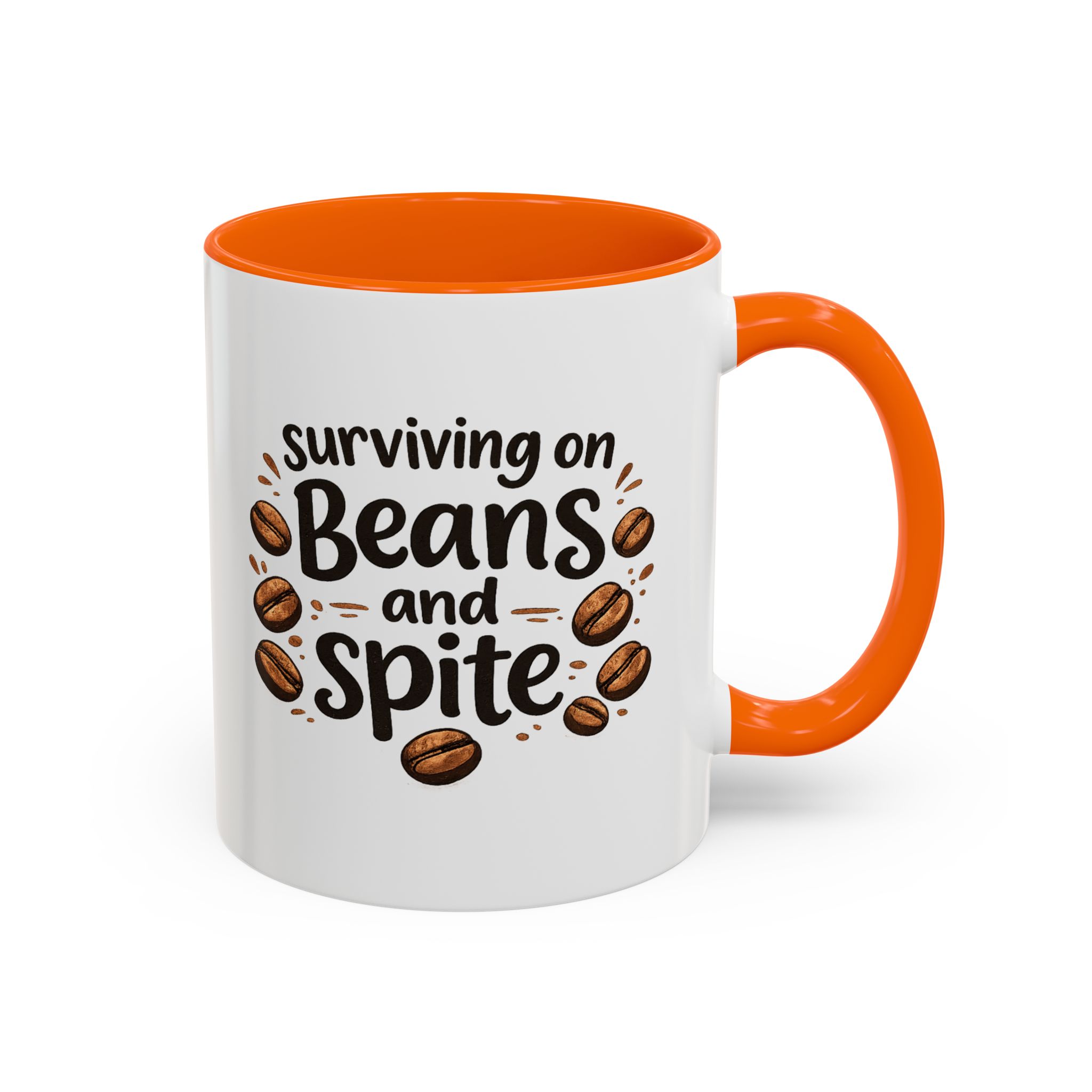 'Beans and Spite' Ceramic Coffee Cup (11/15oz) - Image 27