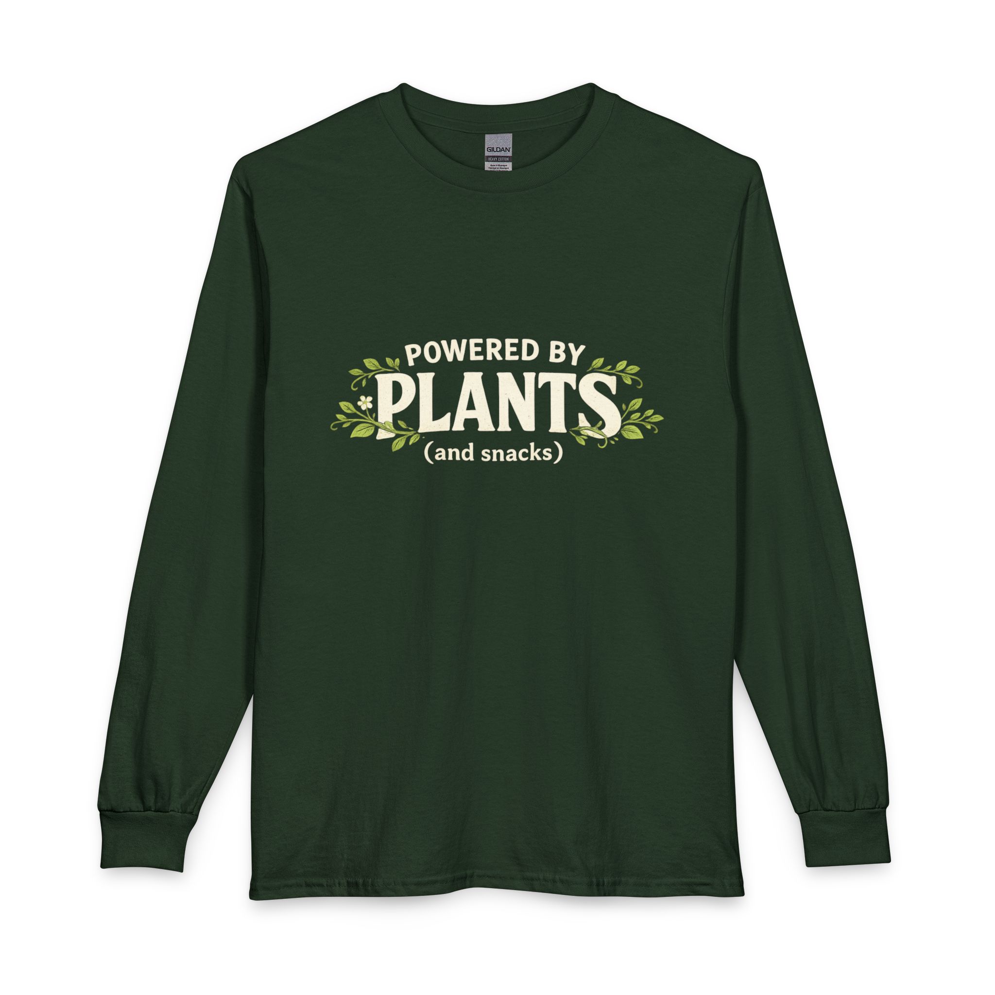 Powered by Plants Long Sleeve Tee — Vegan Plant-Based Shirt - Image 9