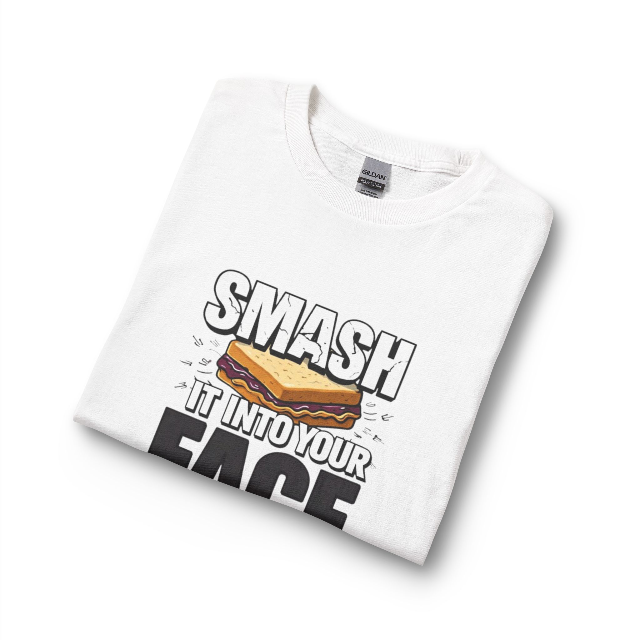 Long Sleeve T-Shirt — "Smash It Into Your Face" Sandwich Graphic - Image 3