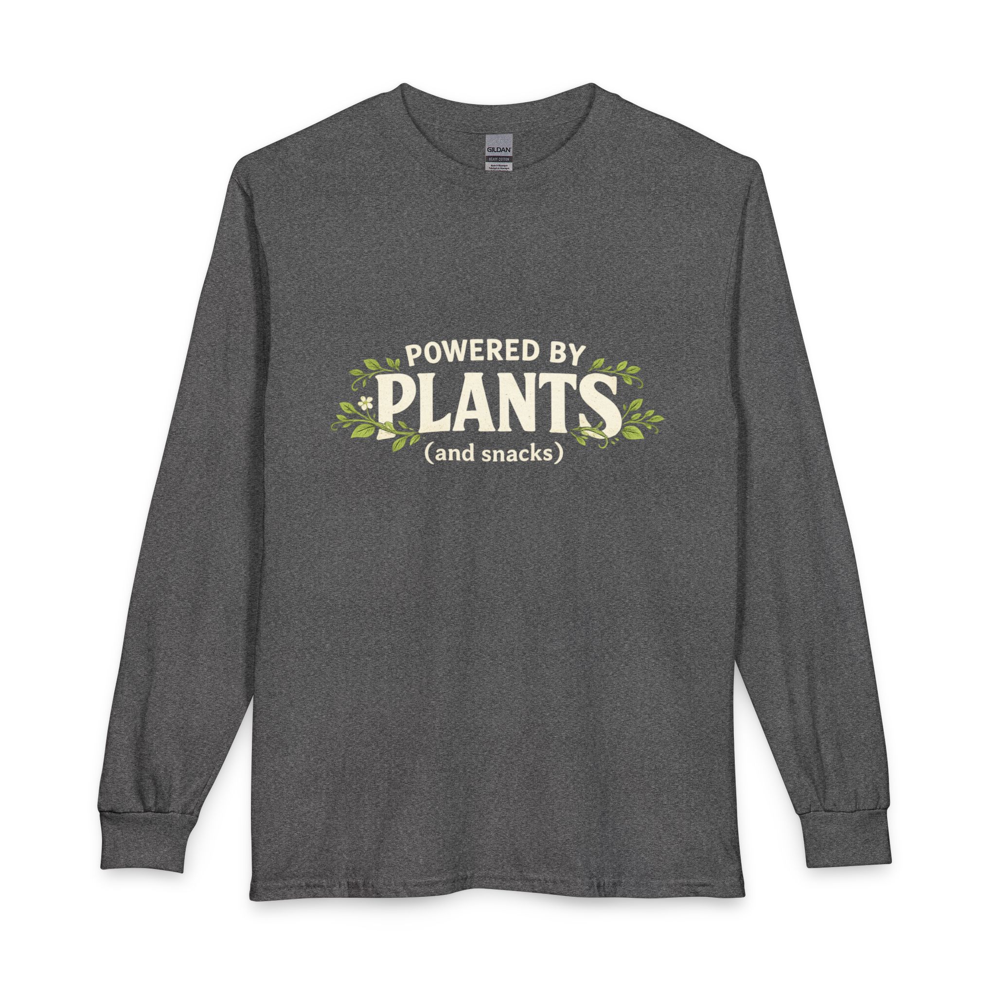 Powered by Plants Long Sleeve Tee — Vegan Plant-Based Shirt - Image 13