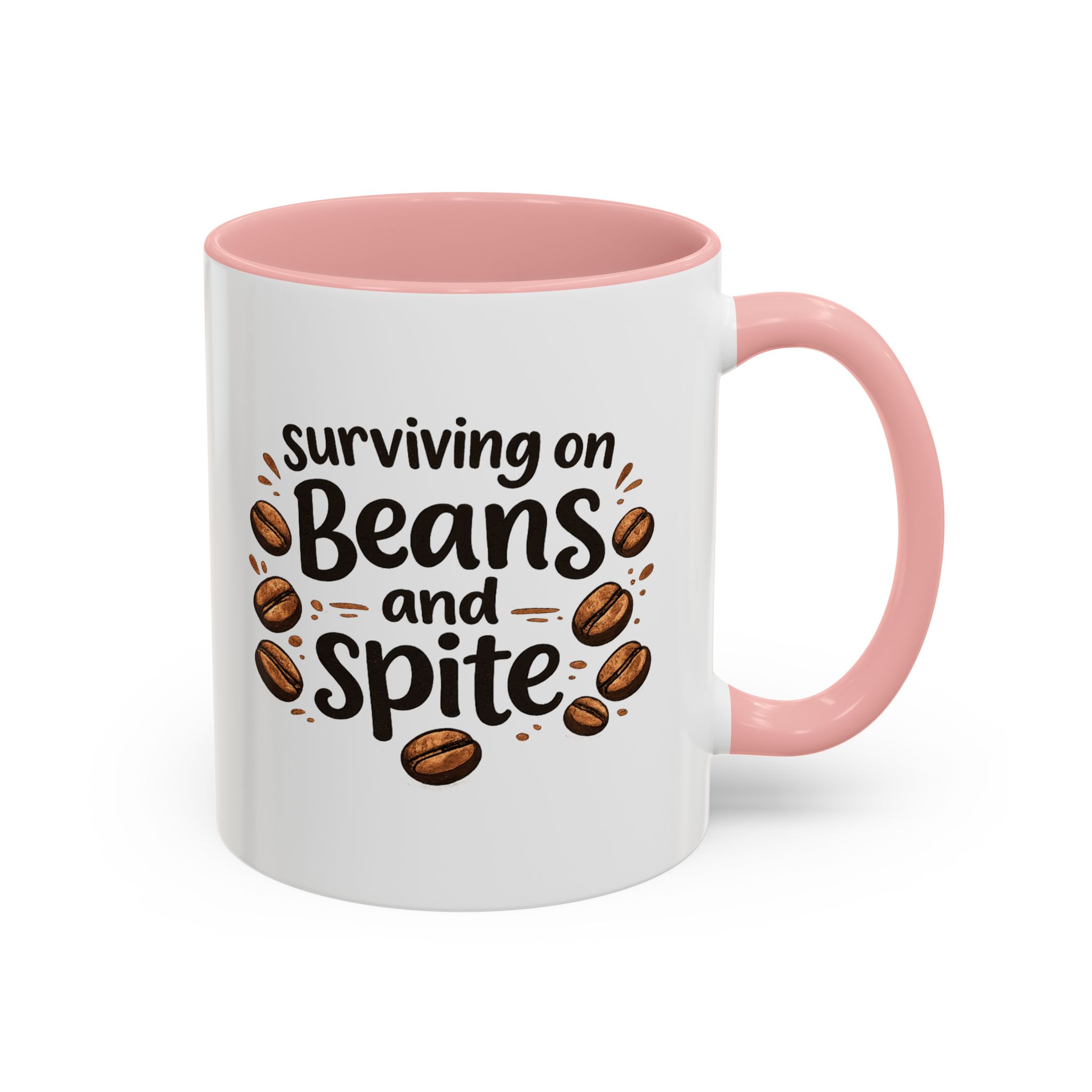 'Beans and Spite' Ceramic Coffee Cup (11/15oz) - Image 12