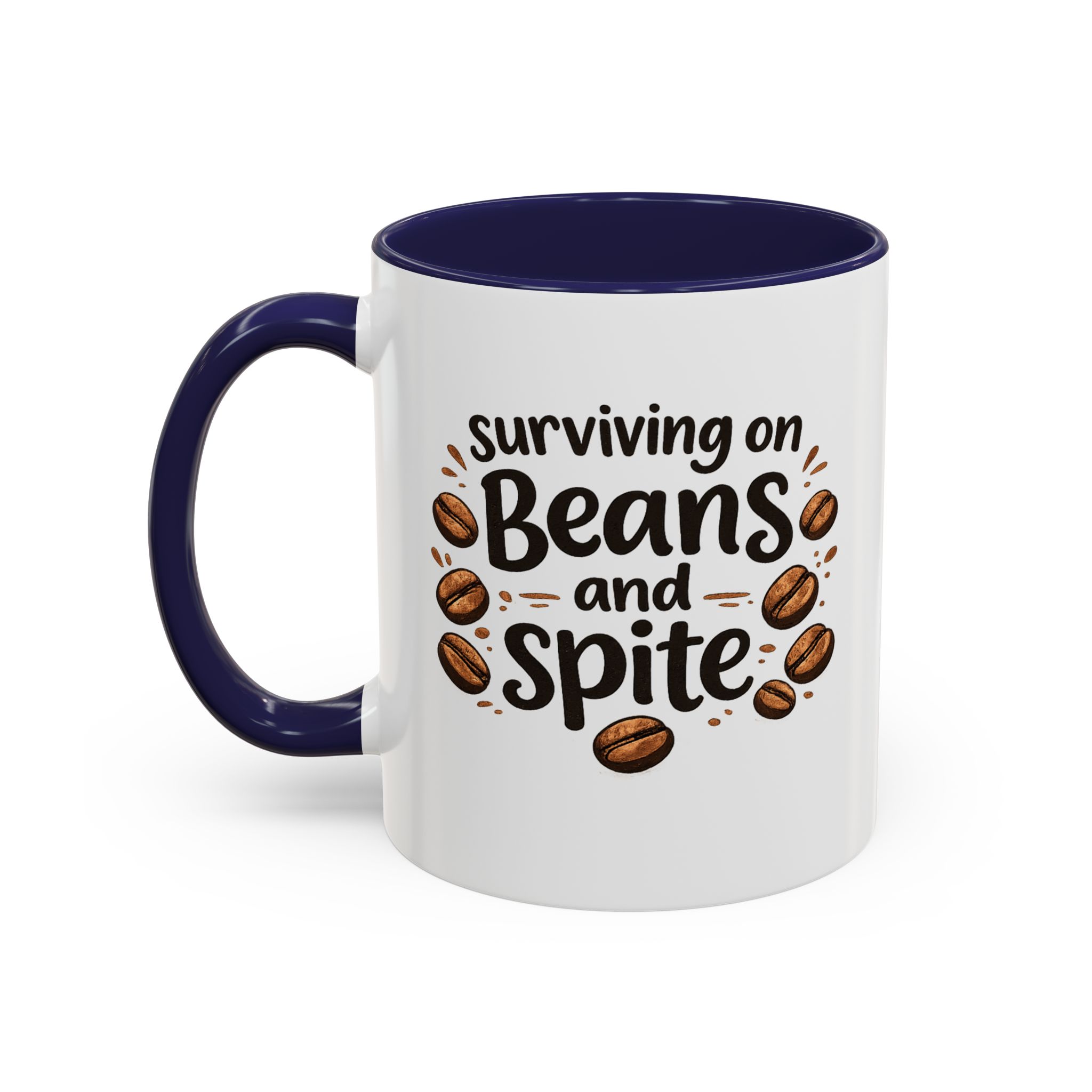 'Beans and Spite' Ceramic Coffee Cup (11/15oz) - Image 8