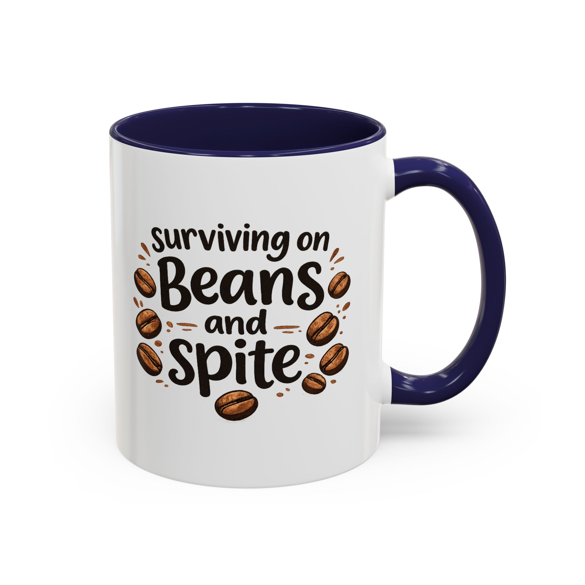 'Beans and Spite' Ceramic Coffee Cup (11/15oz) - Image 7