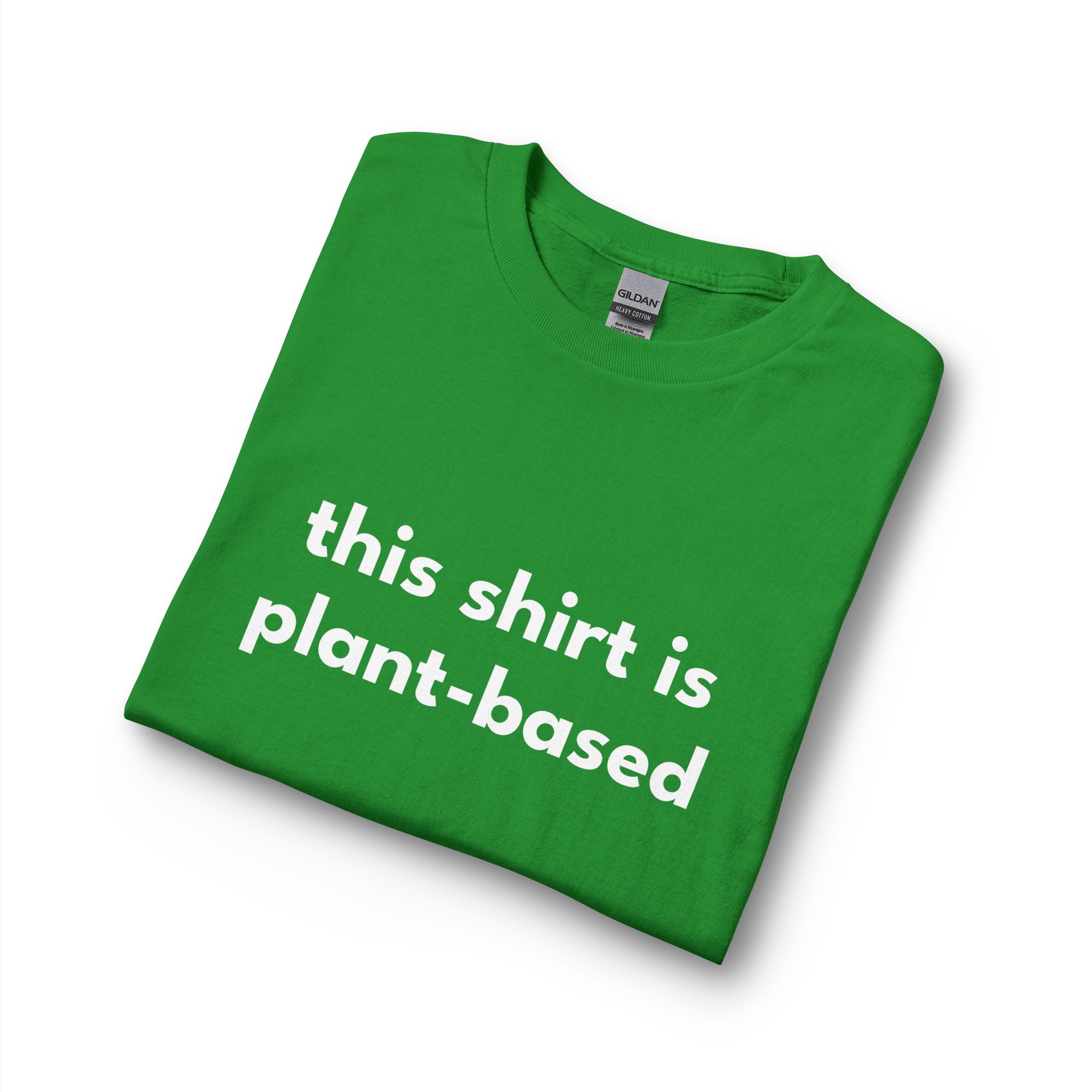 Plant-Based Long Sleeve Tee — "this shirt is plant-based" Vegan Statement Shirt - Image 23