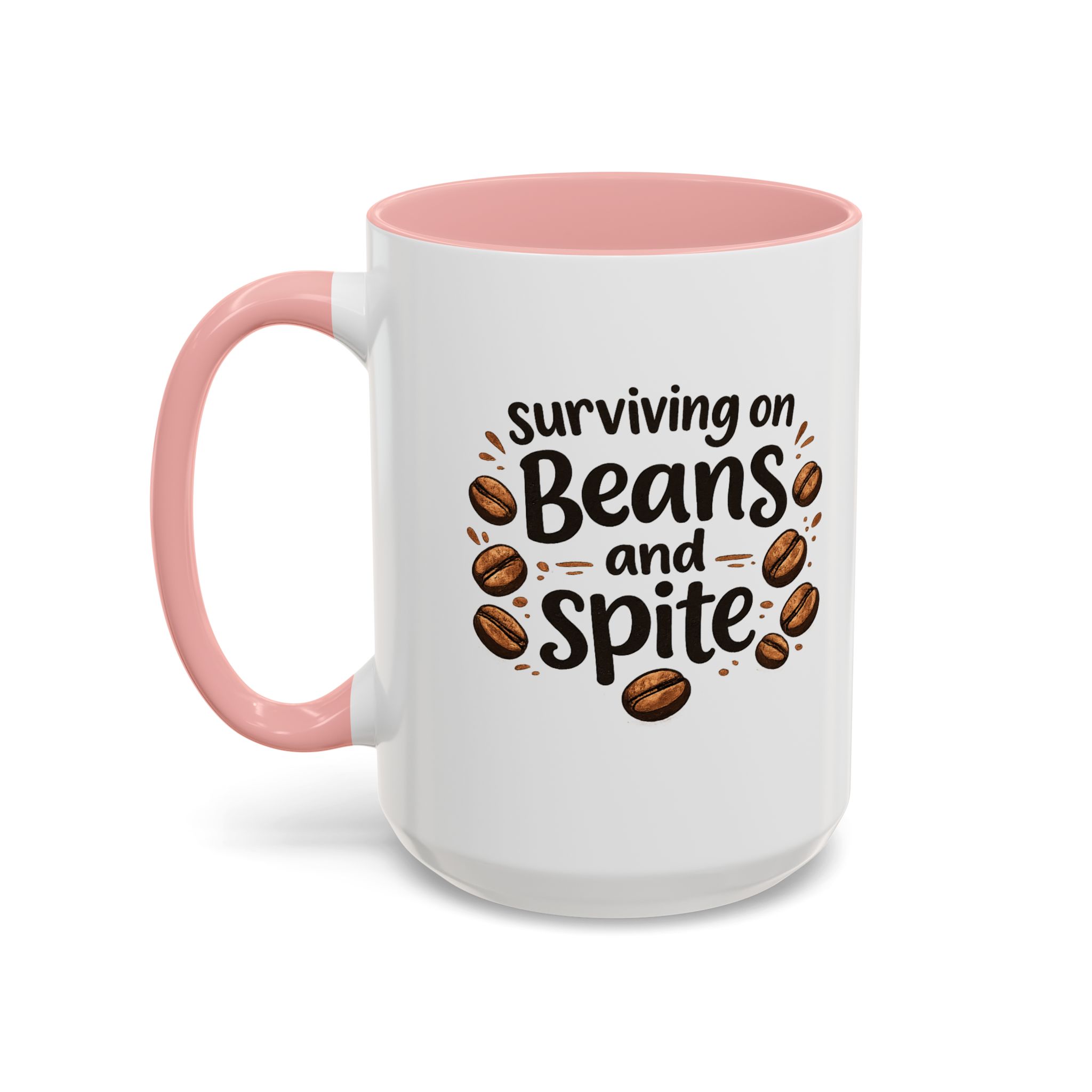'Beans and Spite' Ceramic Coffee Cup (11/15oz) - Image 56