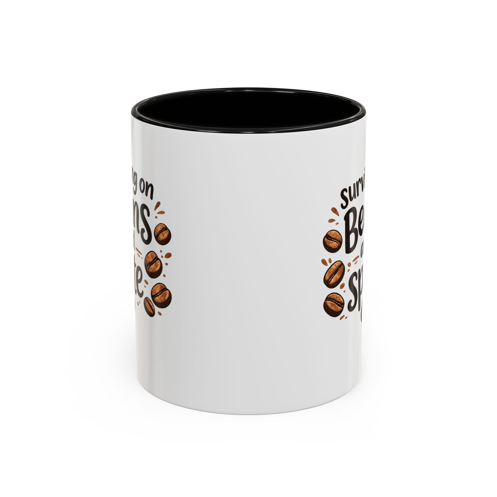'Beans and Spite' Ceramic Coffee Cup (11/15oz) - Image 2