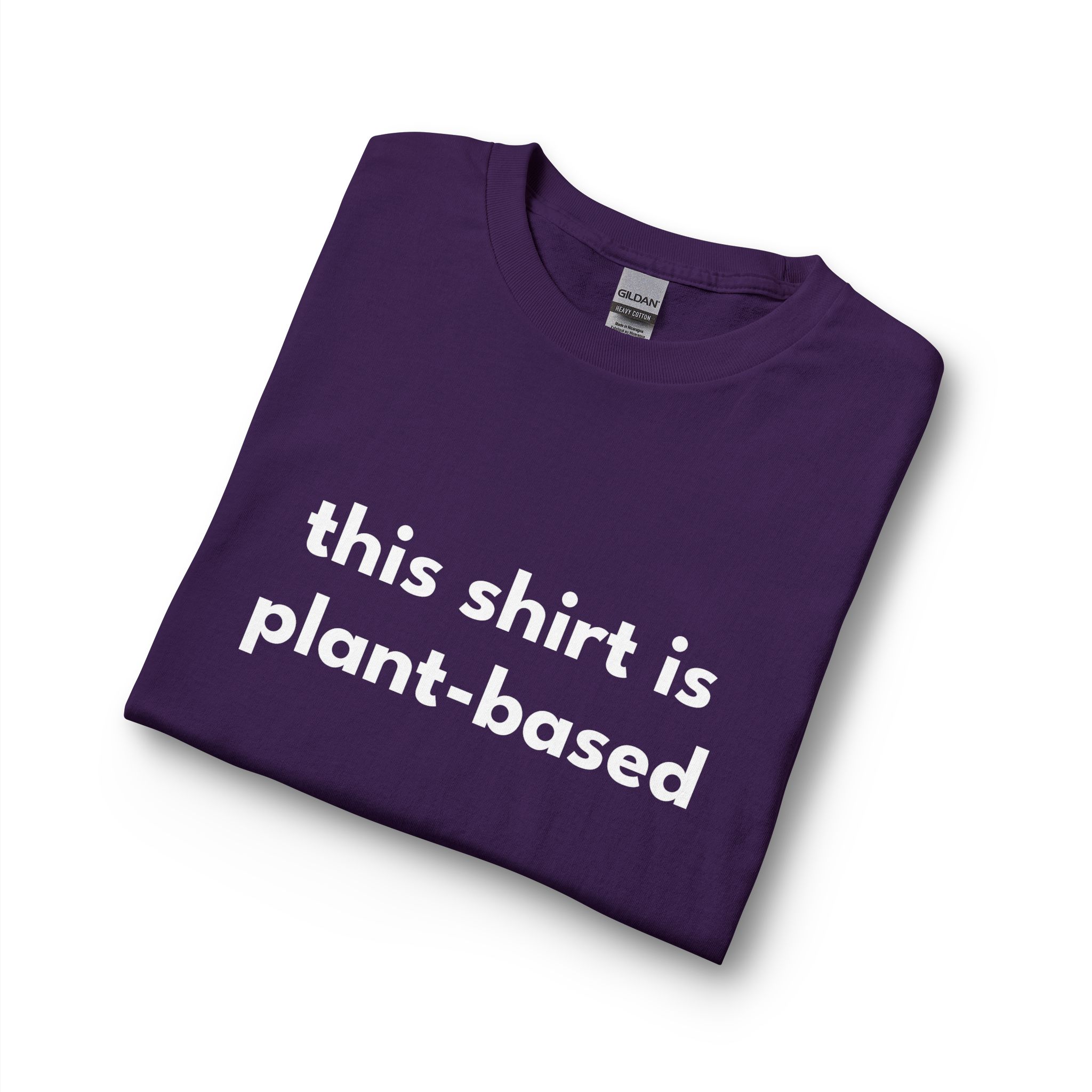 Plant-Based Long Sleeve Tee — "this shirt is plant-based" Vegan Statement Shirt - Image 39