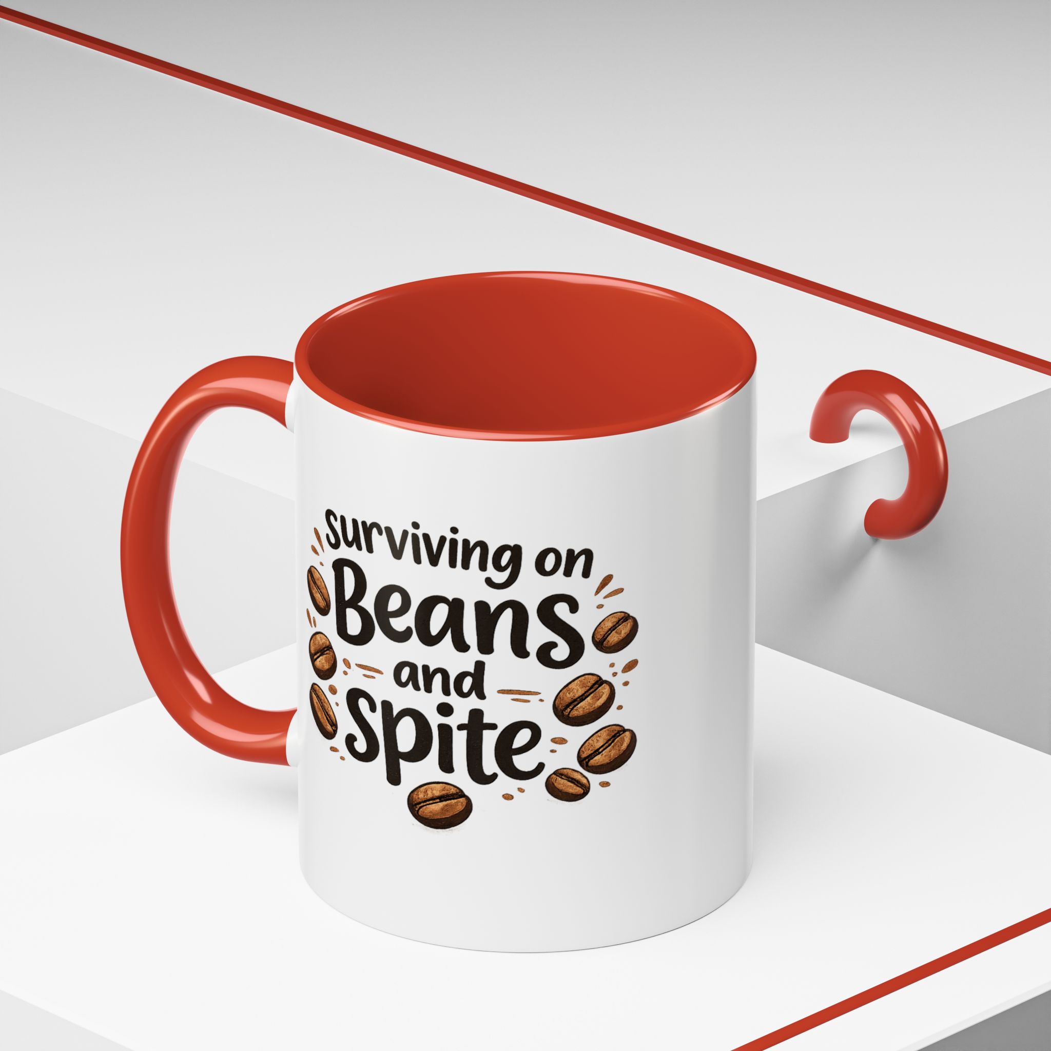 'Beans and Spite' Ceramic Coffee Cup (11/15oz) - Image 20