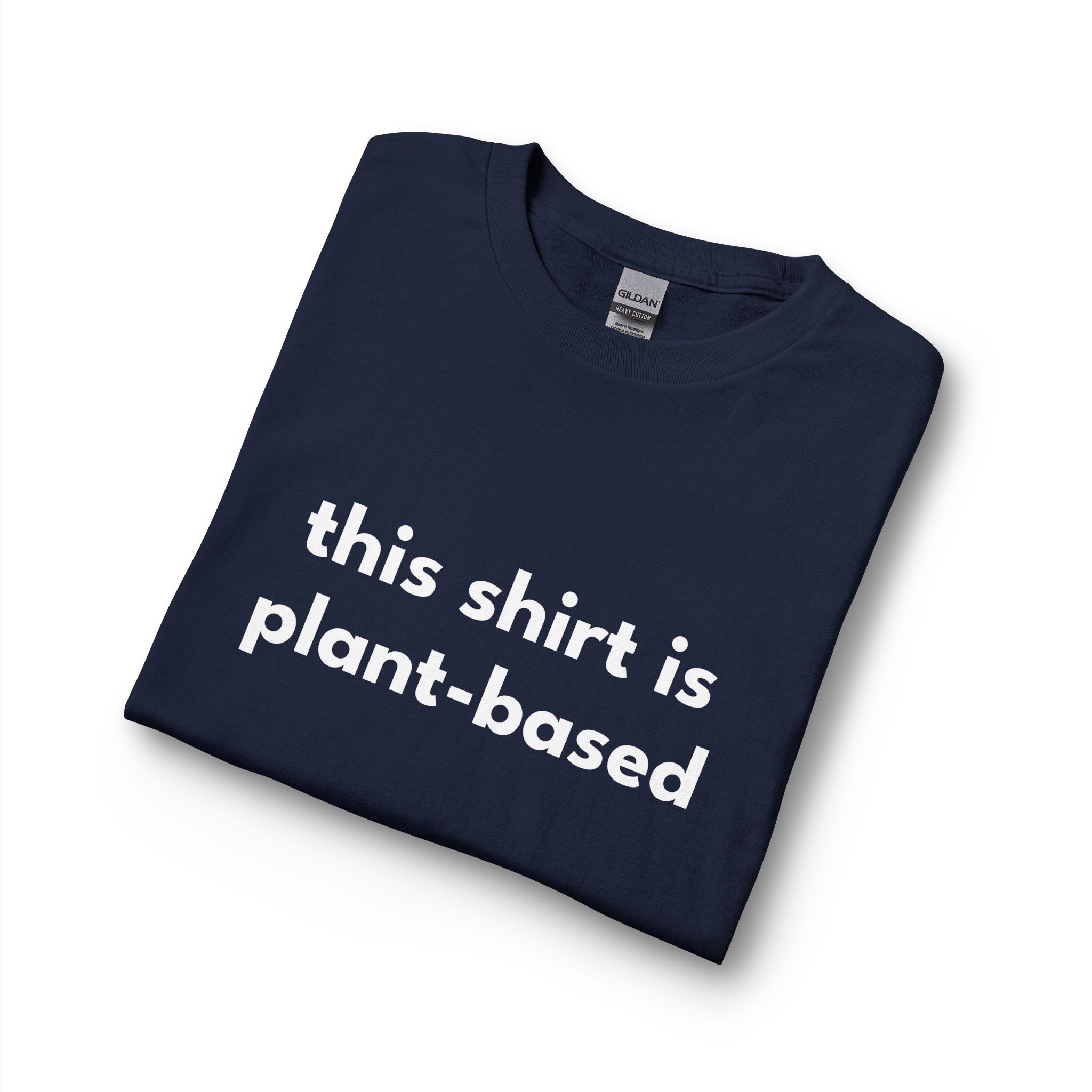 Plant-Based Long Sleeve Tee — "this shirt is plant-based" Vegan Statement Shirt - Image 35