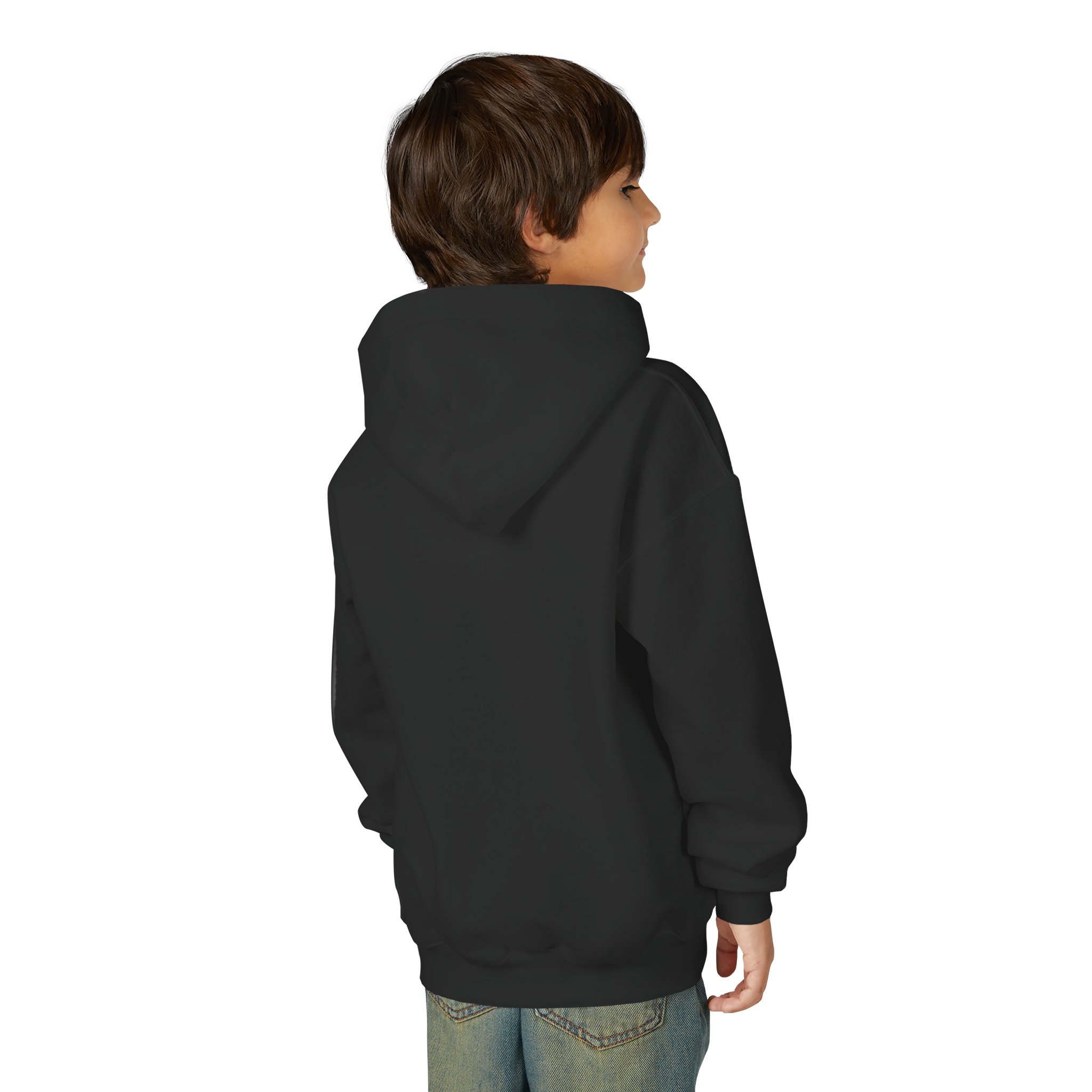 Youth Hoodie - "Powered by Plants (and snacks)" Kids Vegan Sweatshirt - Image 4