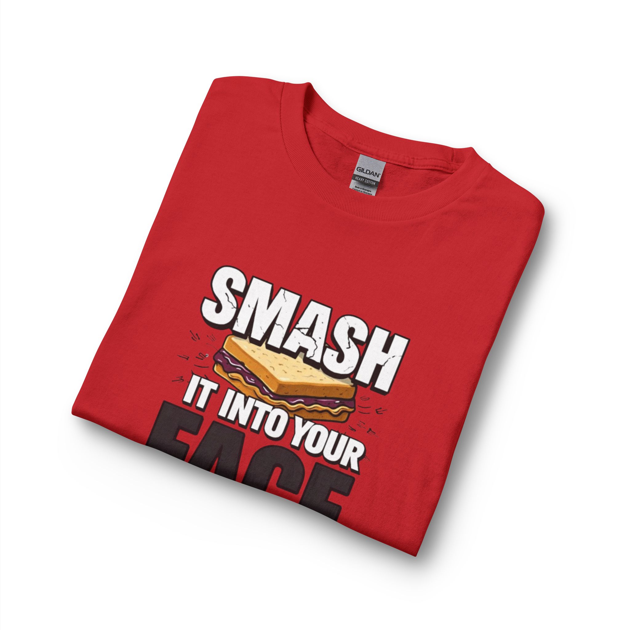 Long Sleeve T-Shirt — "Smash It Into Your Face" Sandwich Graphic - Image 27