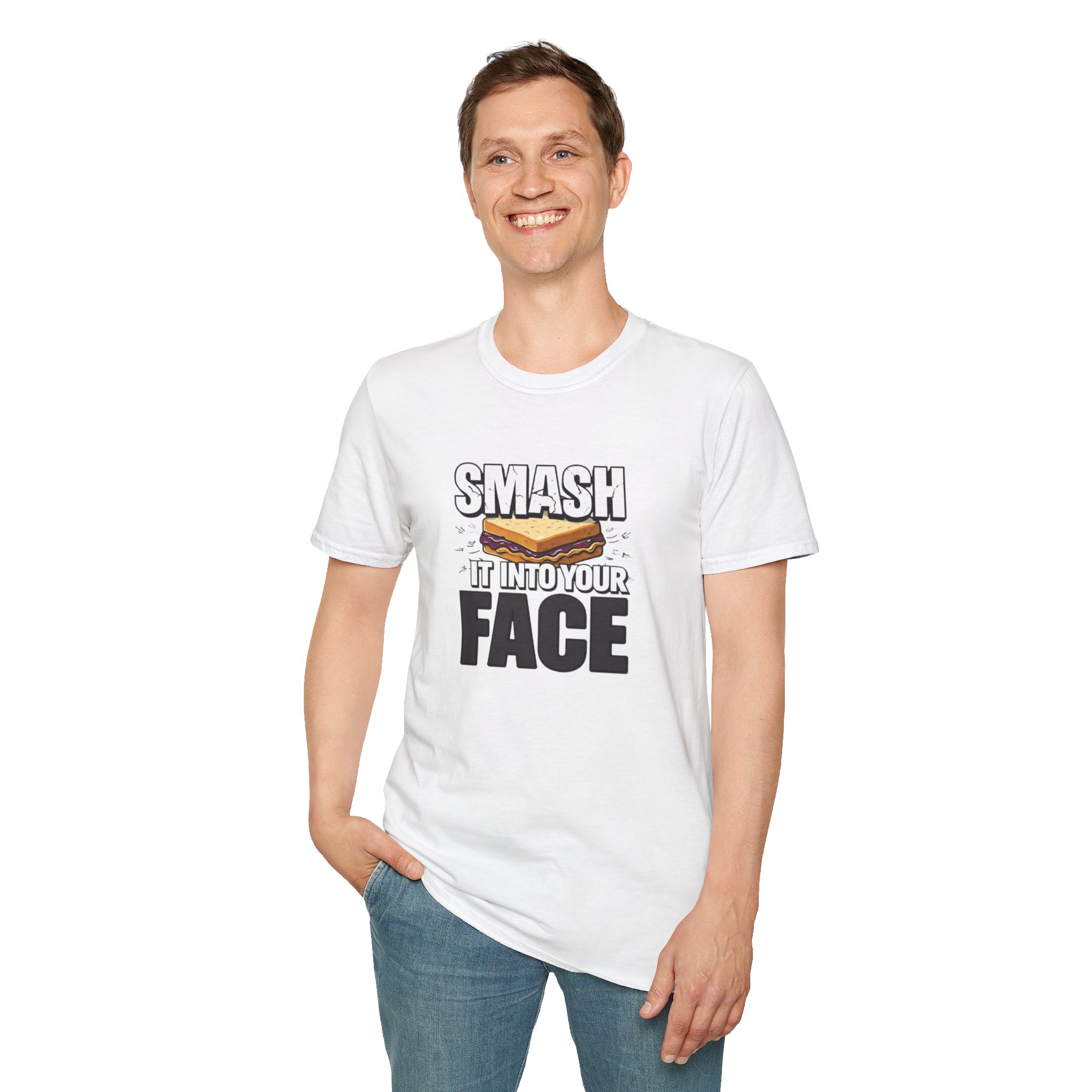 Smash It Into Your Face T-Shirt — Bold Graphic Statement Tee - Image 5