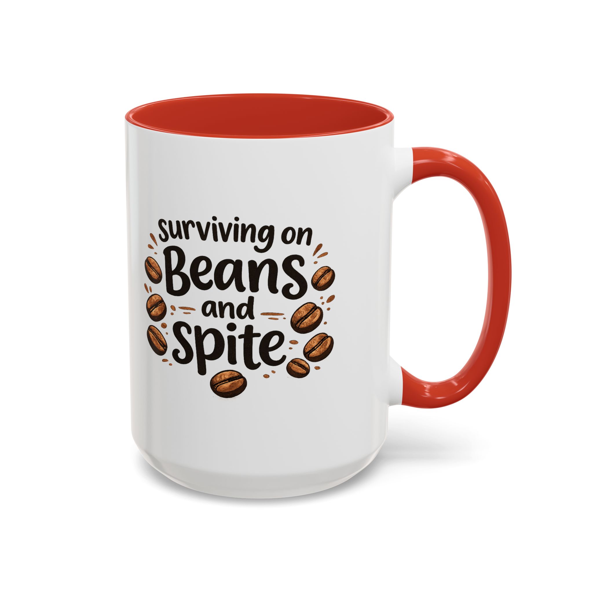 'Beans and Spite' Ceramic Coffee Cup (11/15oz) - Image 59