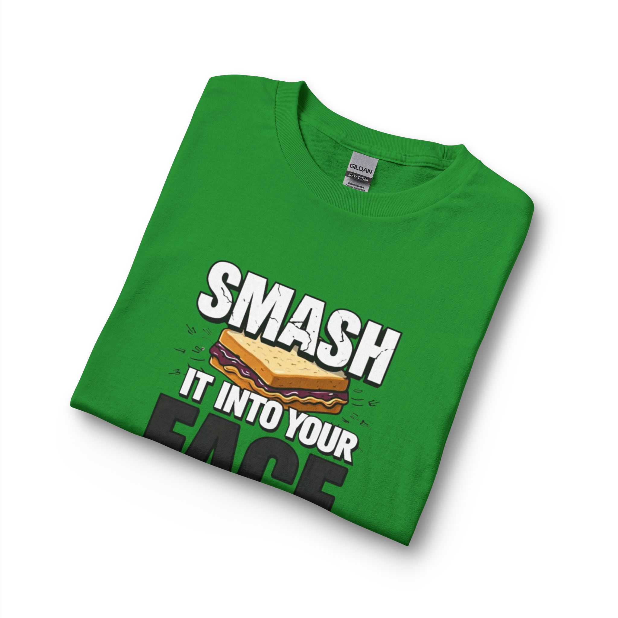 Long Sleeve T-Shirt — "Smash It Into Your Face" Sandwich Graphic - Image 15