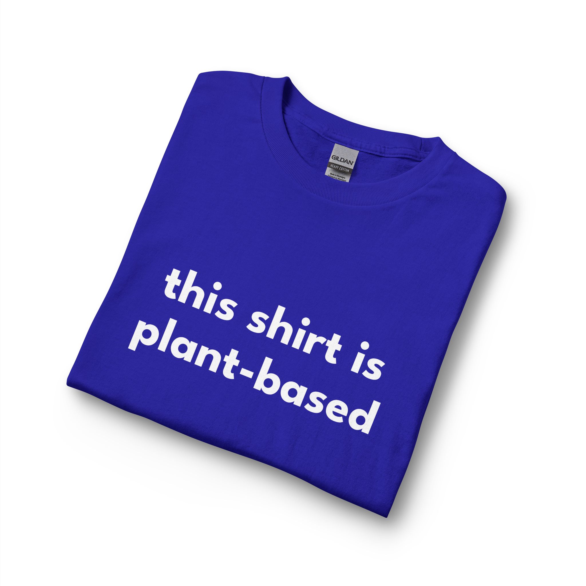 Plant-Based Long Sleeve Tee — "this shirt is plant-based" Vegan Statement Shirt - Image 31