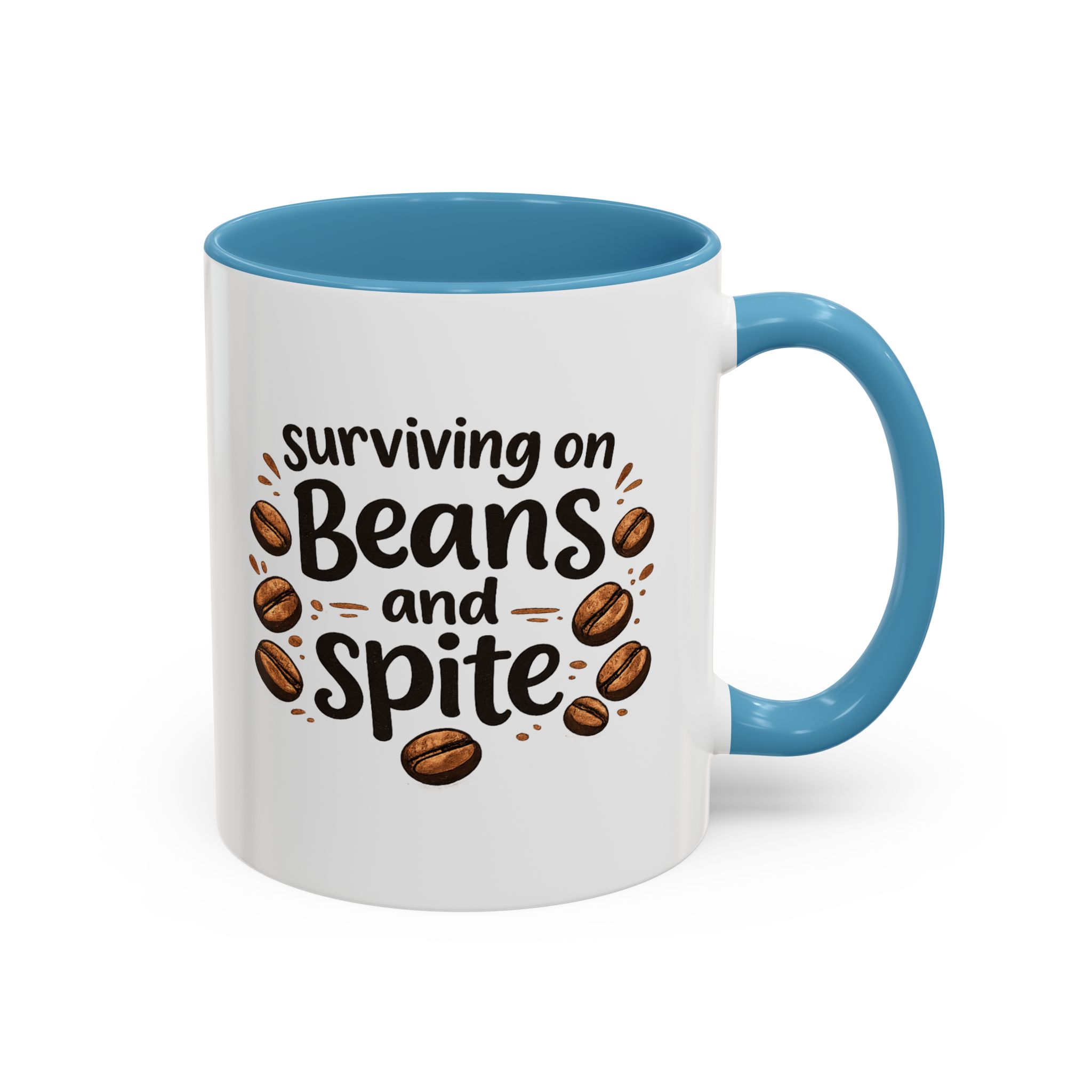 'Beans and Spite' Ceramic Coffee Cup (11/15oz) - Image 22