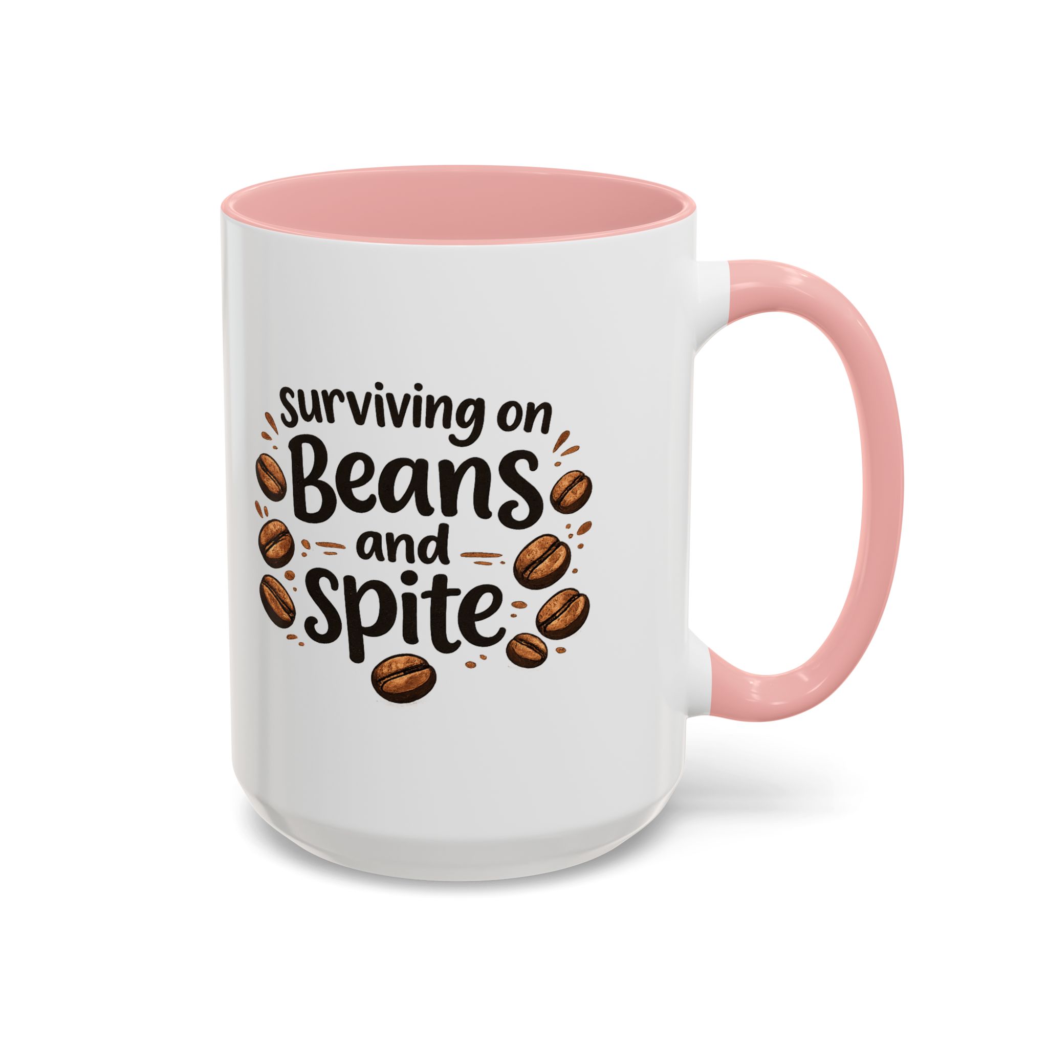 'Beans and Spite' Ceramic Coffee Cup (11/15oz) - Image 55