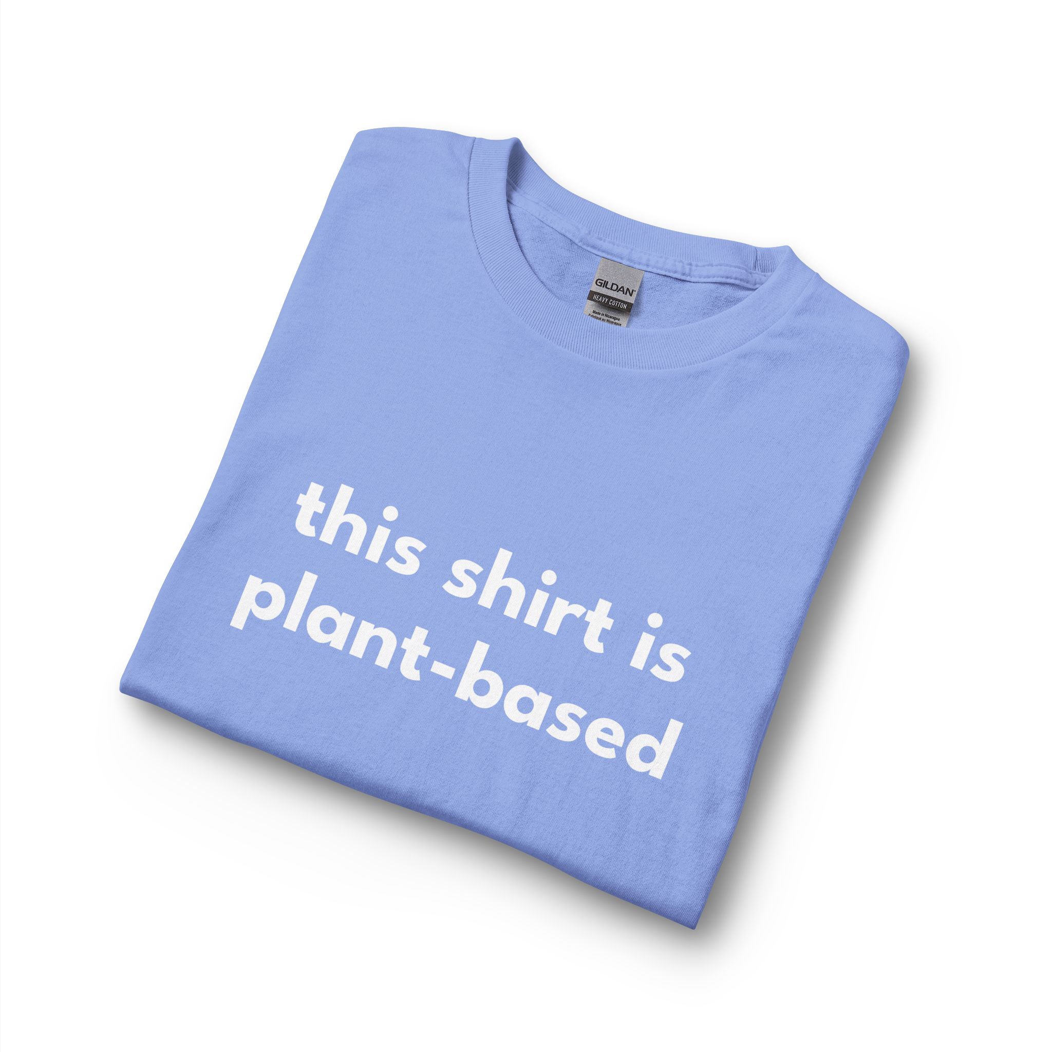 Plant-Based Long Sleeve Tee — "this shirt is plant-based" Vegan Statement Shirt - Image 27