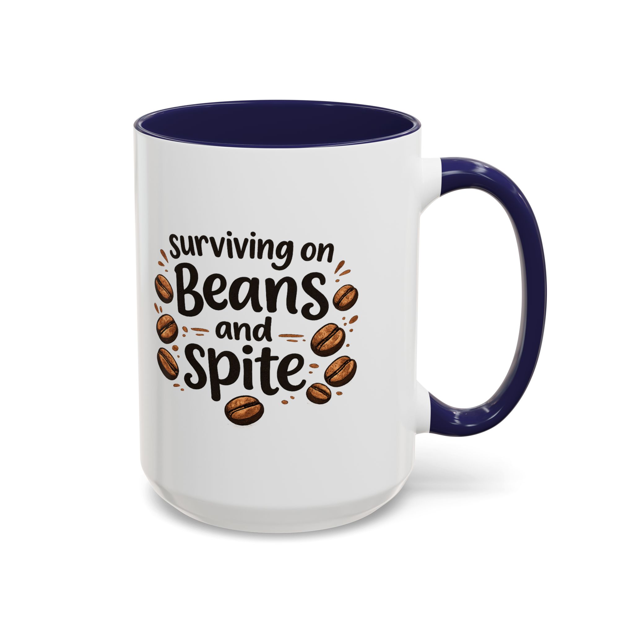 'Beans and Spite' Ceramic Coffee Cup (11/15oz) - Image 51