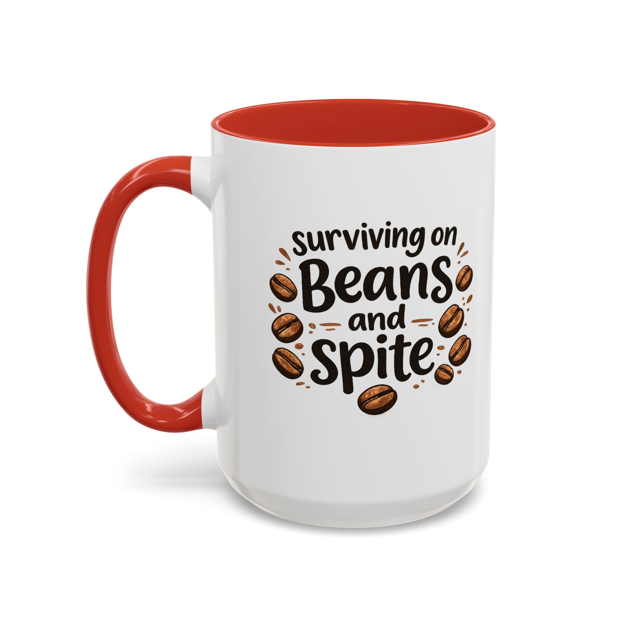 'Beans and Spite' Ceramic Coffee Cup (11/15oz) - Image 60
