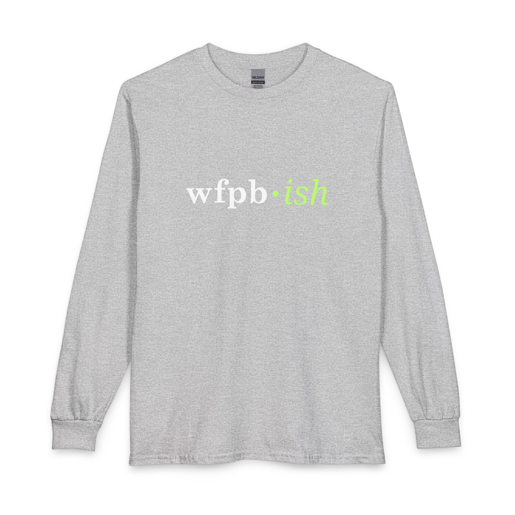 'wfpb·ish' Long Sleeve Tee – Plant-Based/WFPB Lifestyle Shirt - Image 5