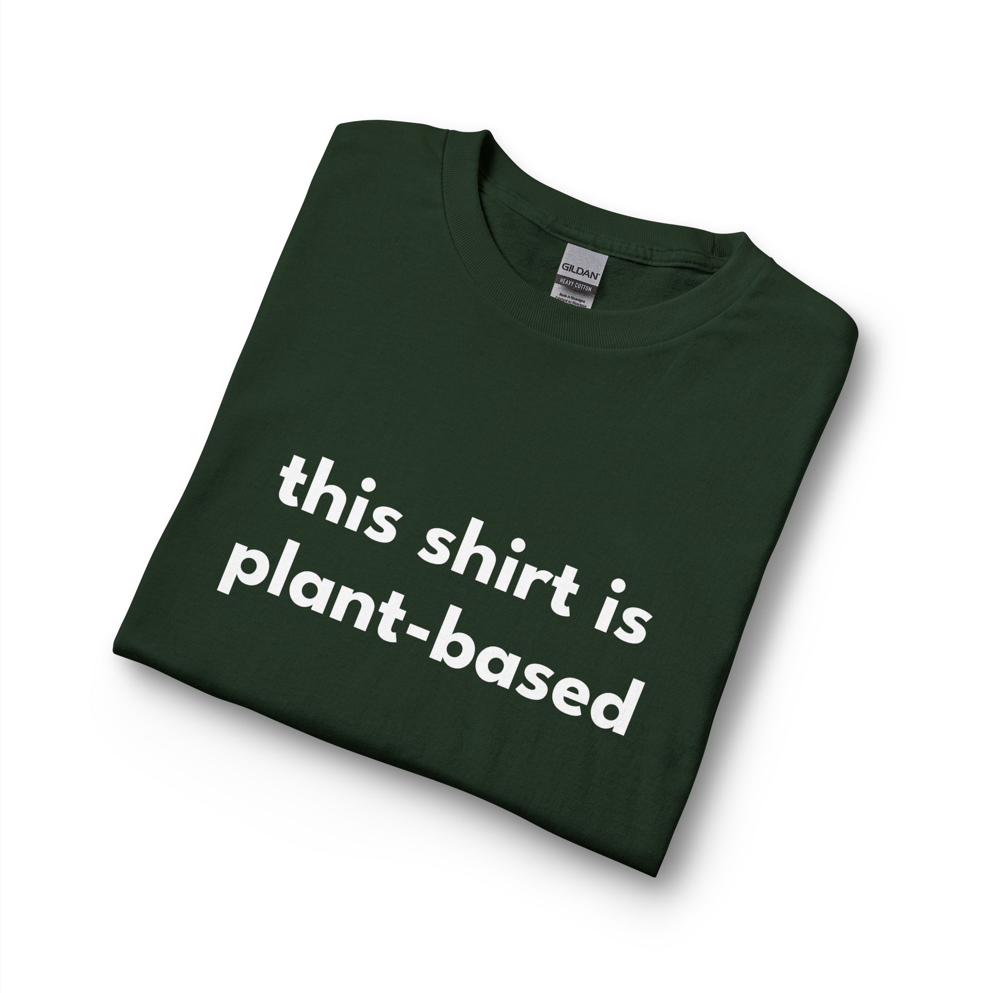 Plant-Based Long Sleeve Tee — "this shirt is plant-based" Vegan Statement Shirt - Image 15
