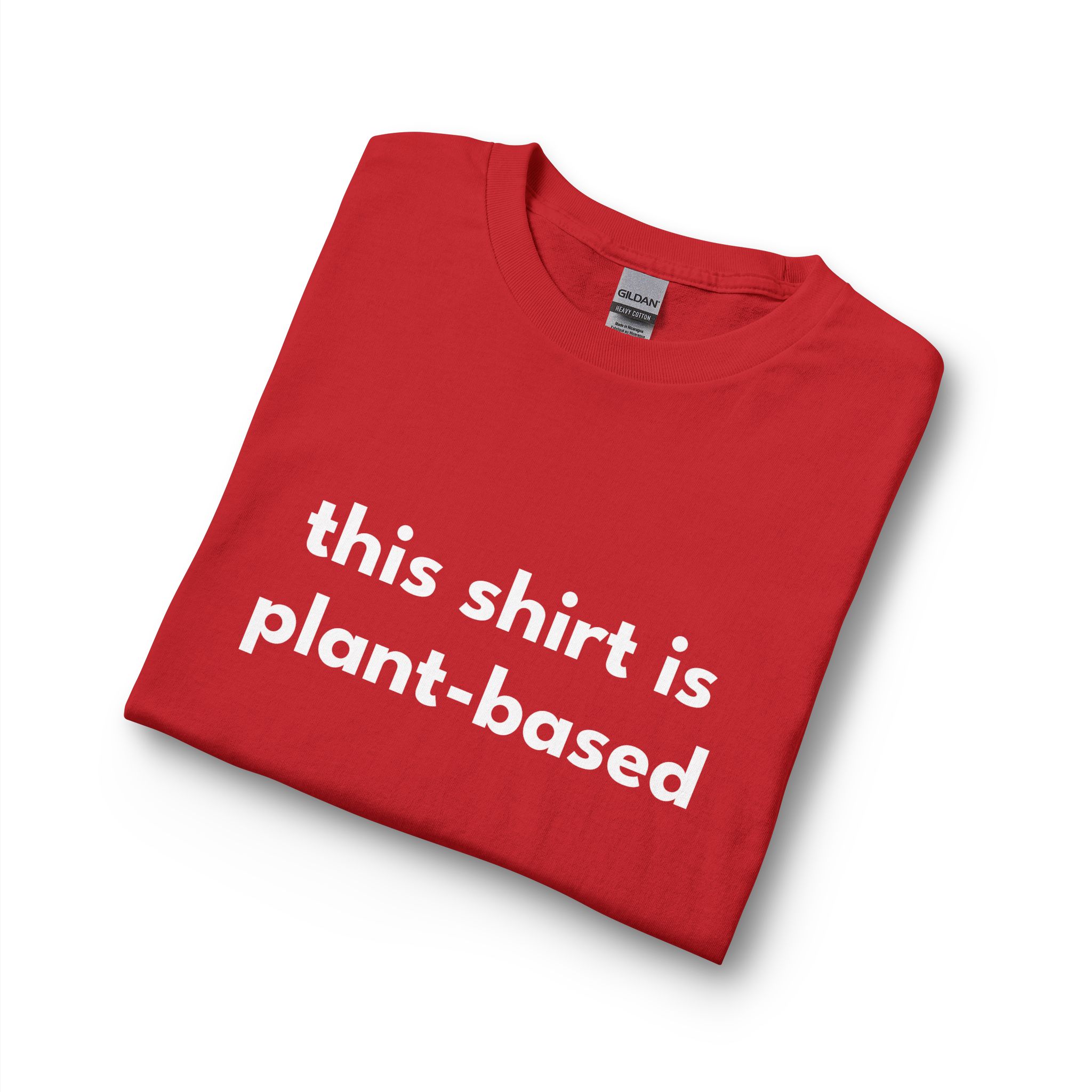Plant-Based Long Sleeve Tee — "this shirt is plant-based" Vegan Statement Shirt - Image 43